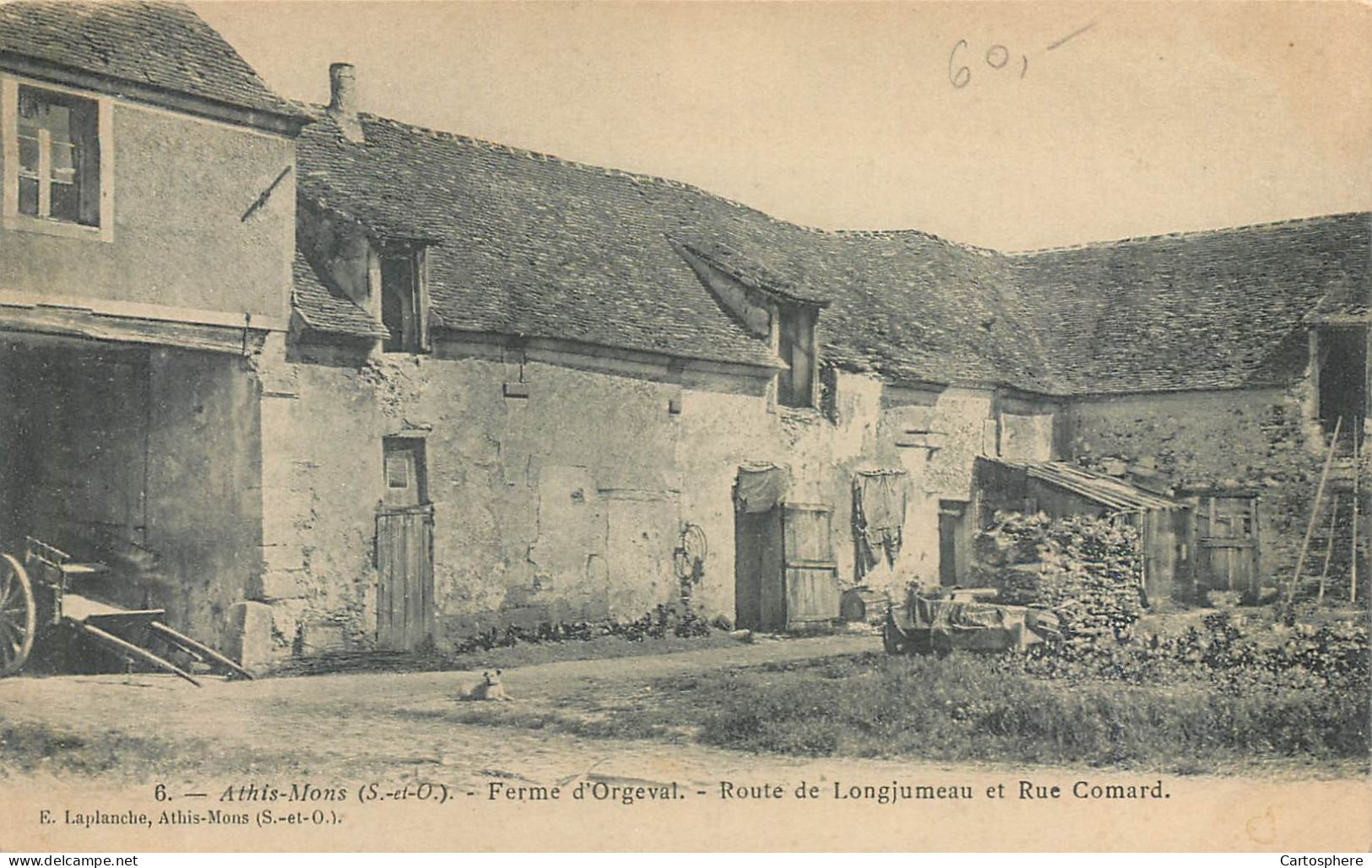 CPA 91 Essonne > Athis Mons Ferme D'Orgeval Route De Longjumeau Et Rue Comard - Athis Mons