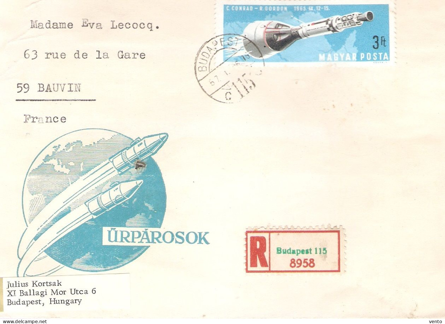 Hungary 1966 FDC Mi 2306 ... BC500 - Lettres & Documents