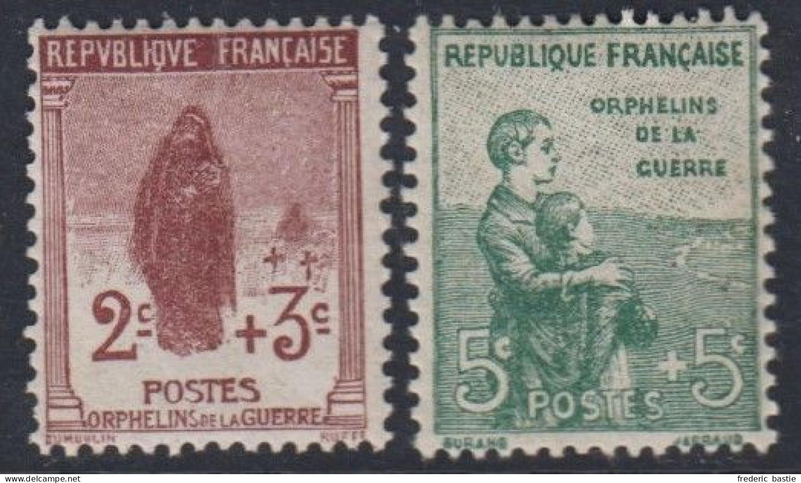 Orphelins - N° 148 Et 149  *  - Cote : 40 € - Neufs