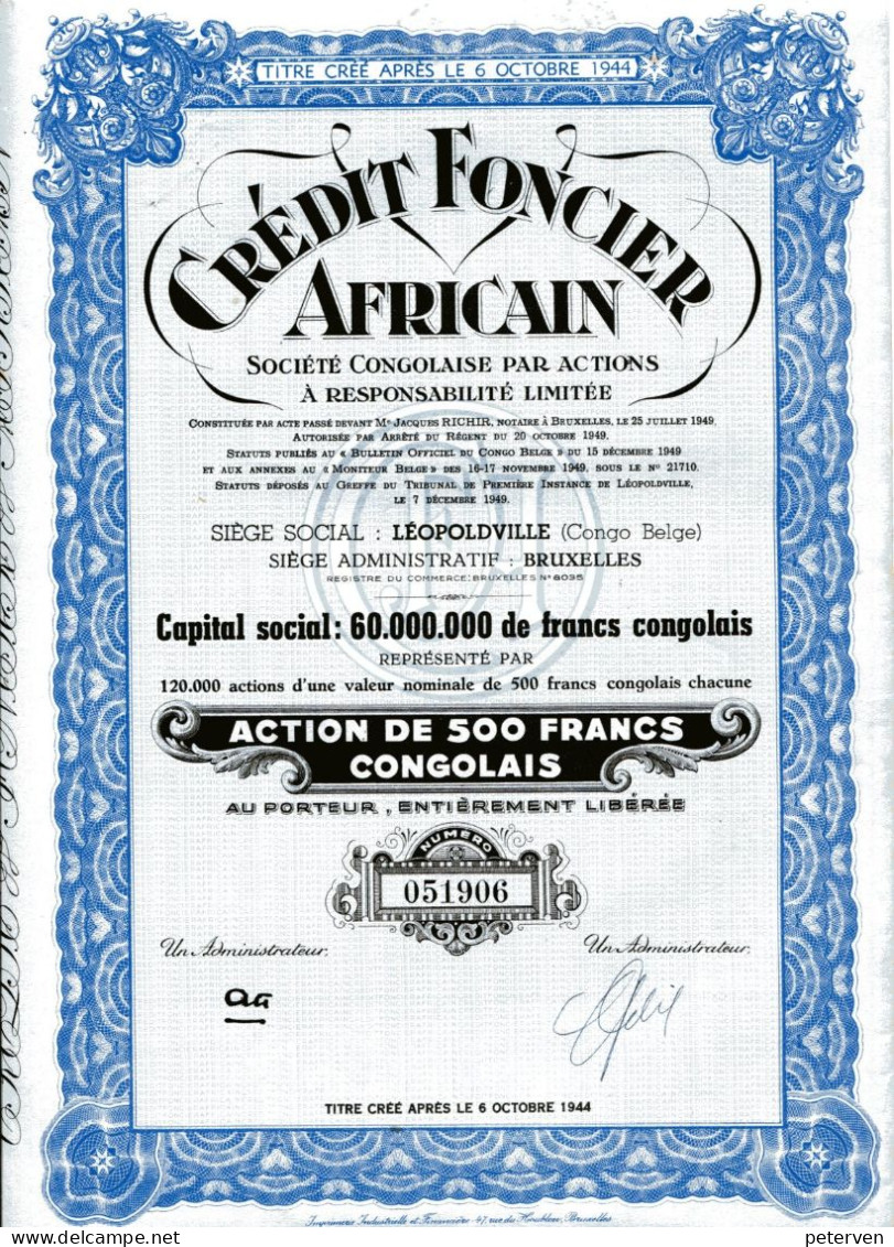 CRÉDIT FONCIER AFRICAIN - Afrique