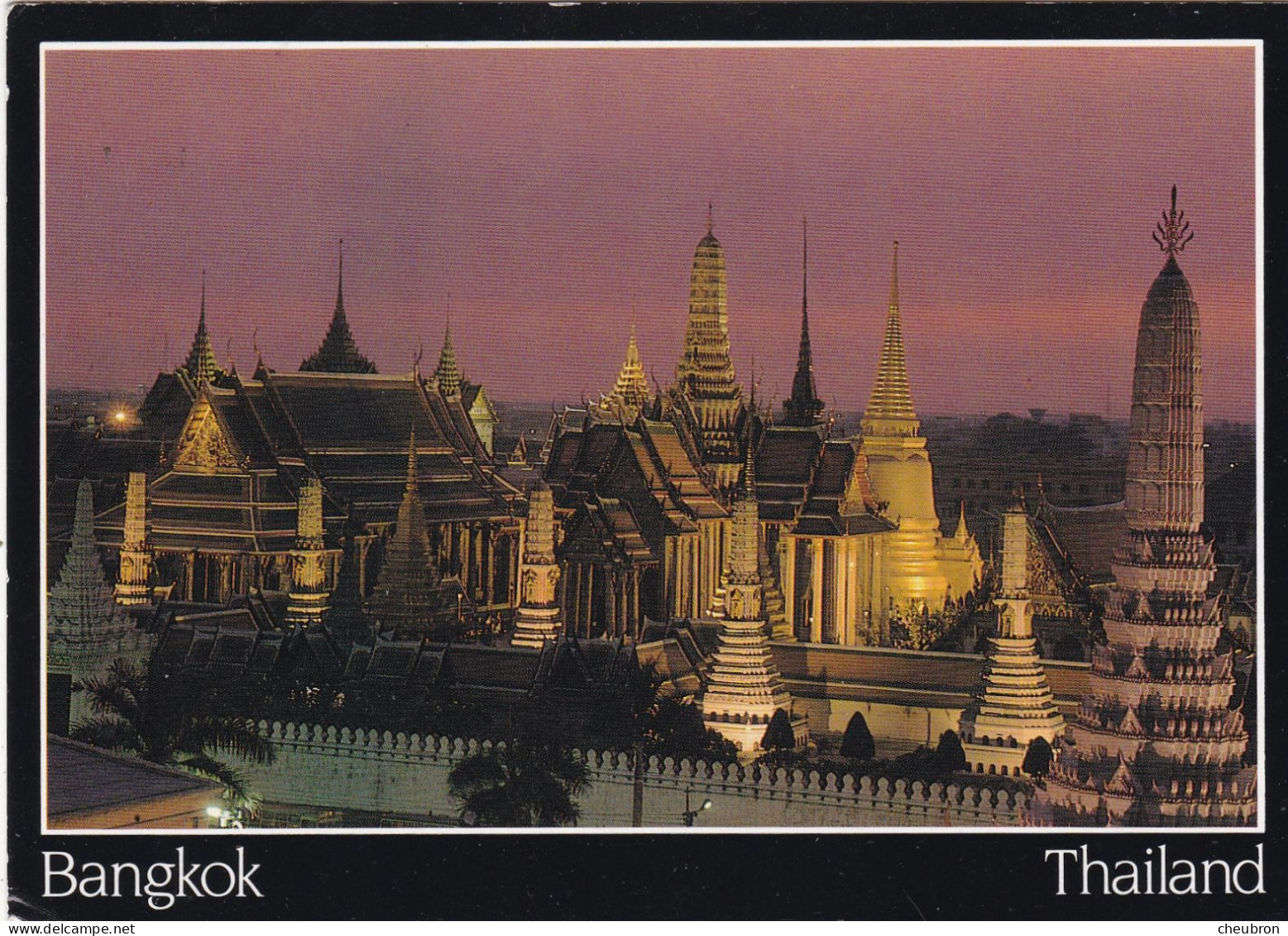 THAILANDE.. BANGKOK (ENVOYE DE).  " THE TEMPLE OF THE EMERALD BUDDHA ".  TEXTE ANNEE 1995+ TIMBRE - Thailand