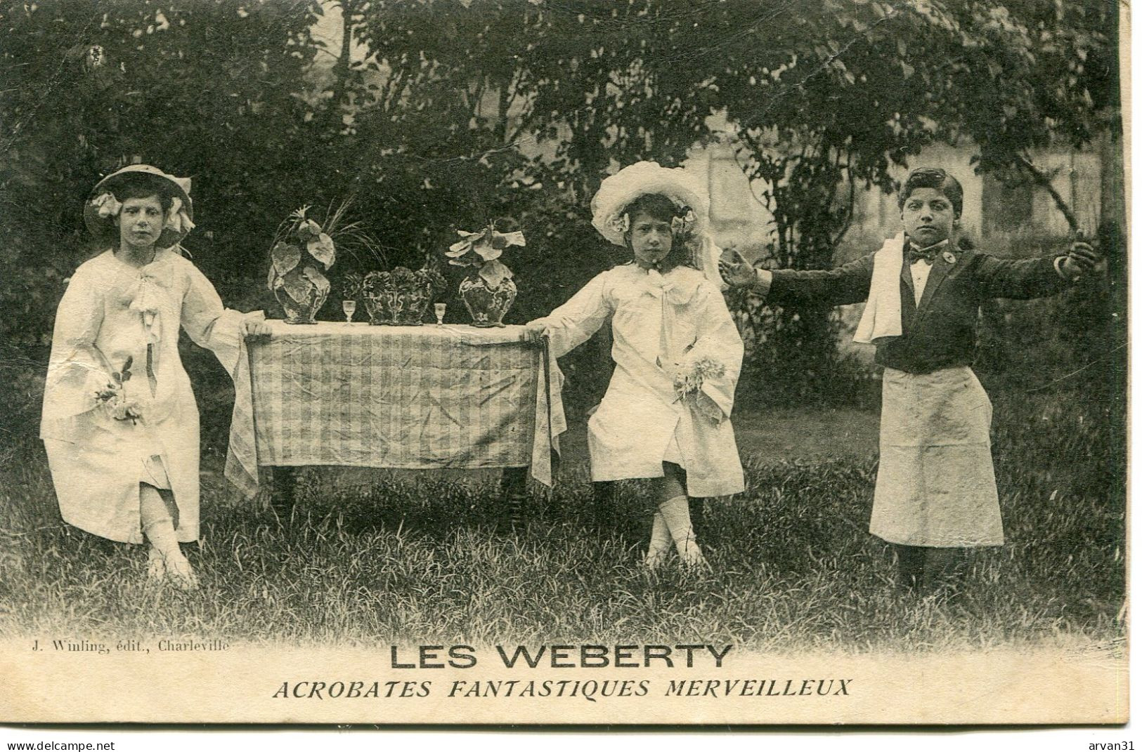 LES WEBERTY - ACROBATES FANTASTIQUES MERVEILLEUX - - Cirque