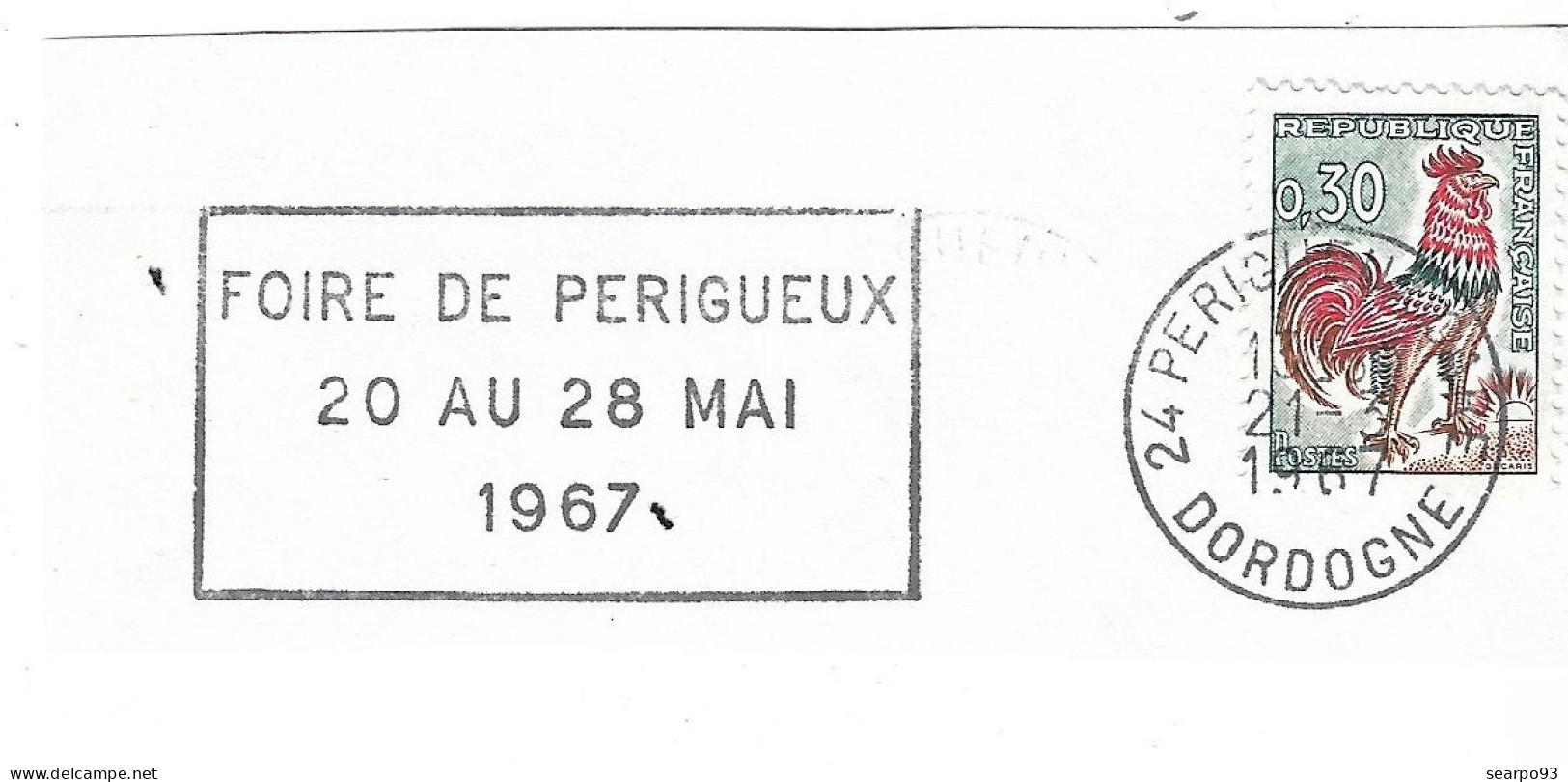 FRANCE. POSTMARK. PERIGUEUX FAIR. 1967 - 1961-....