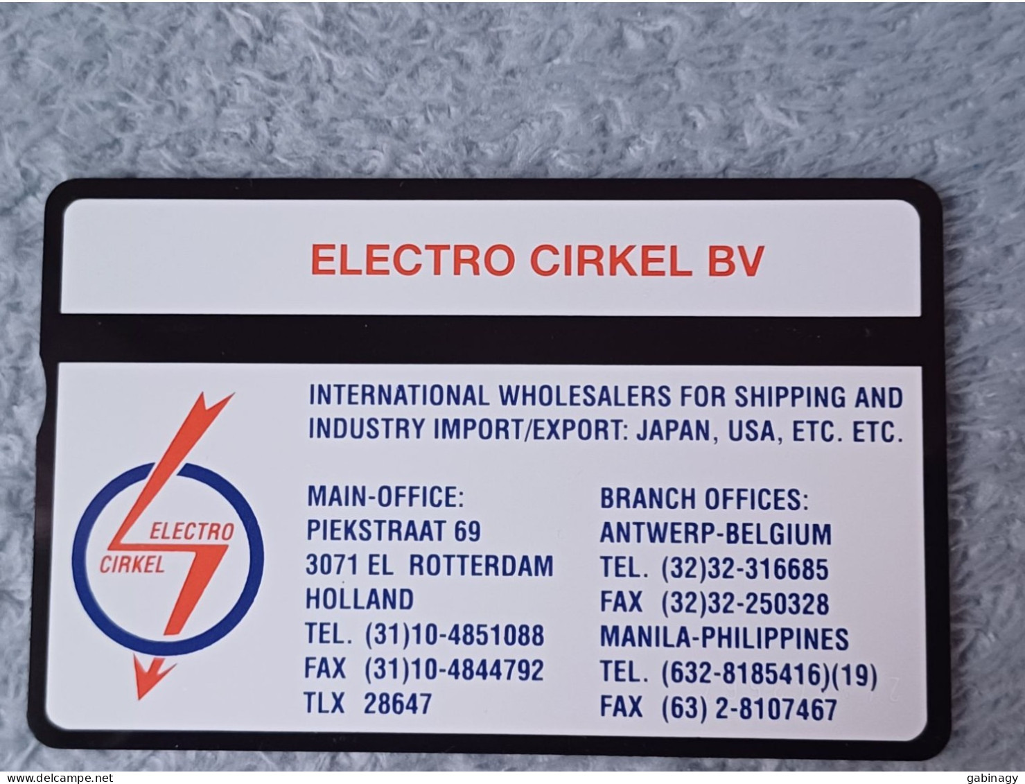 NETHERLANDS - RCZ434.02 - Electro Cirkel Bv International Wholesalers - 1.000EX. - Private