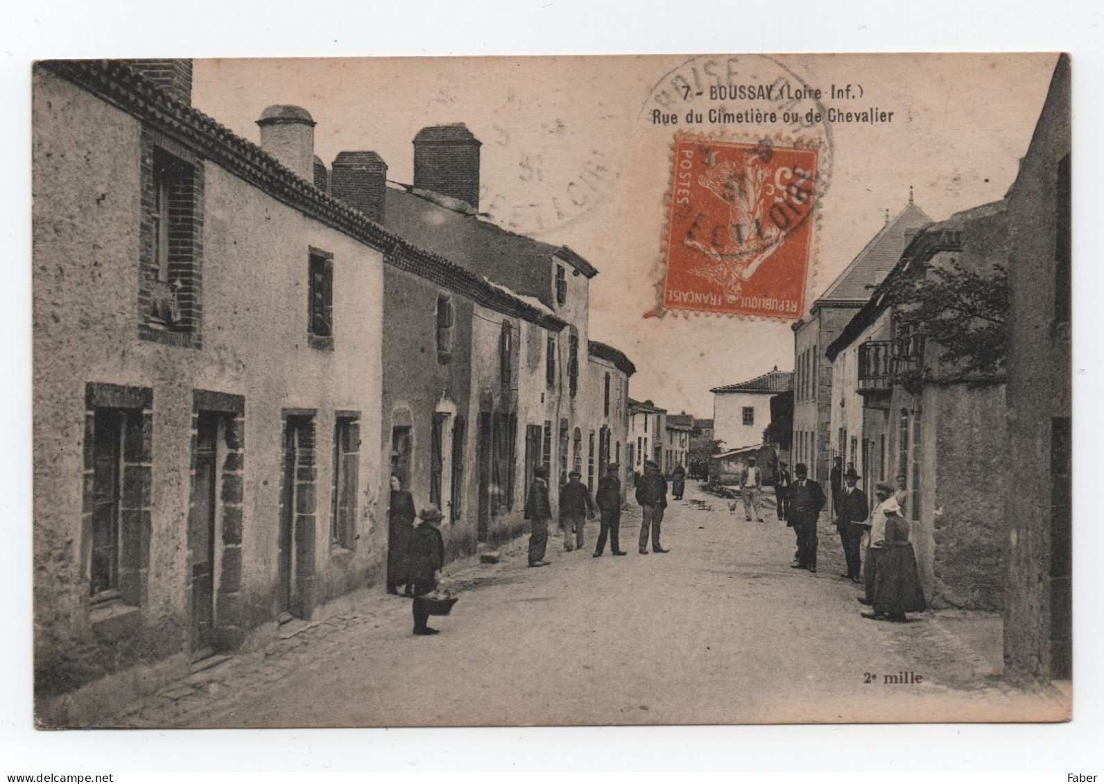 BOUSSAY (Loire Inf.) Rue Du Cimetière Ou De Chevalier - Boussay