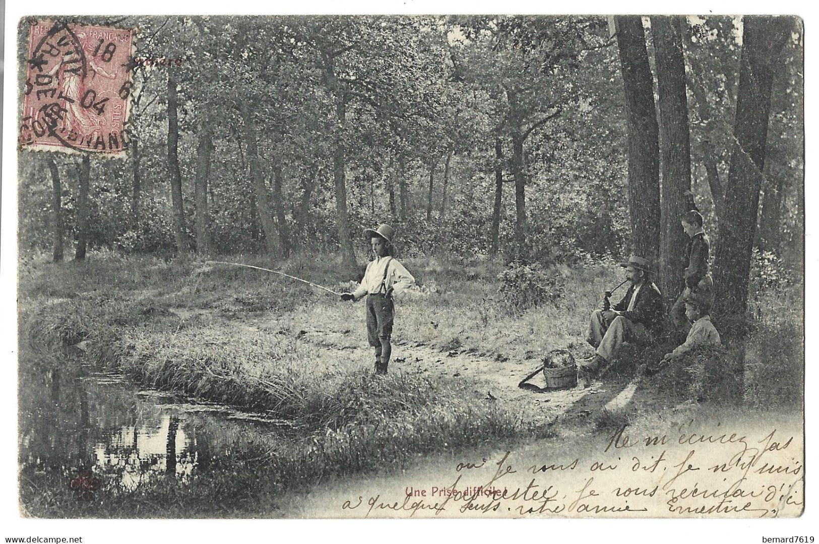 Metier - Peche  - Une Prise Difficile - Pêche