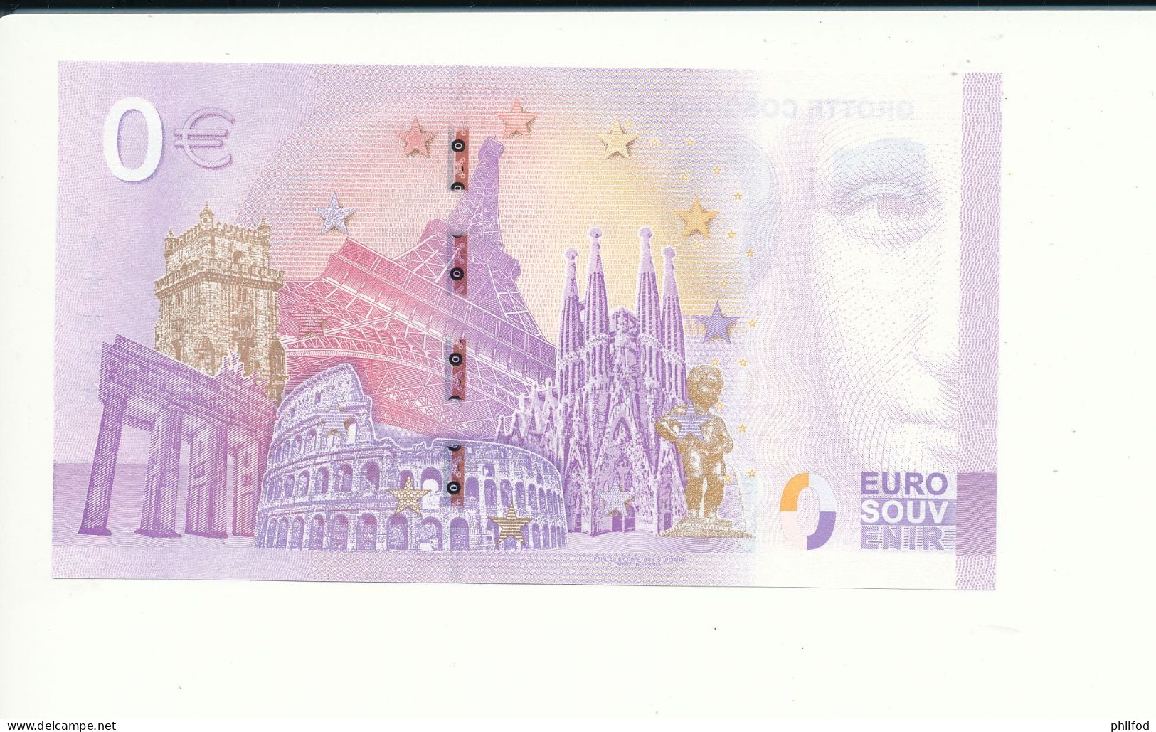 Billet Touristique  0 Euro  - GROTTE COSQUER -  2022-1 -  UEZX -  N° 8330 - Autres & Non Classés