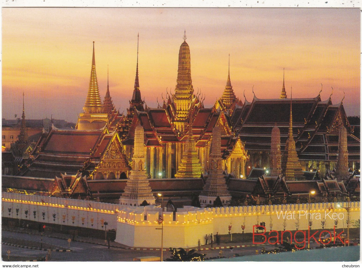 THAILANDE.. BANGKOK.(ENVOYE DE). TEMPLE. " WAT PHRA KEO ". ANNEE 2002 + TEXTE + TIMBRE - Thailand