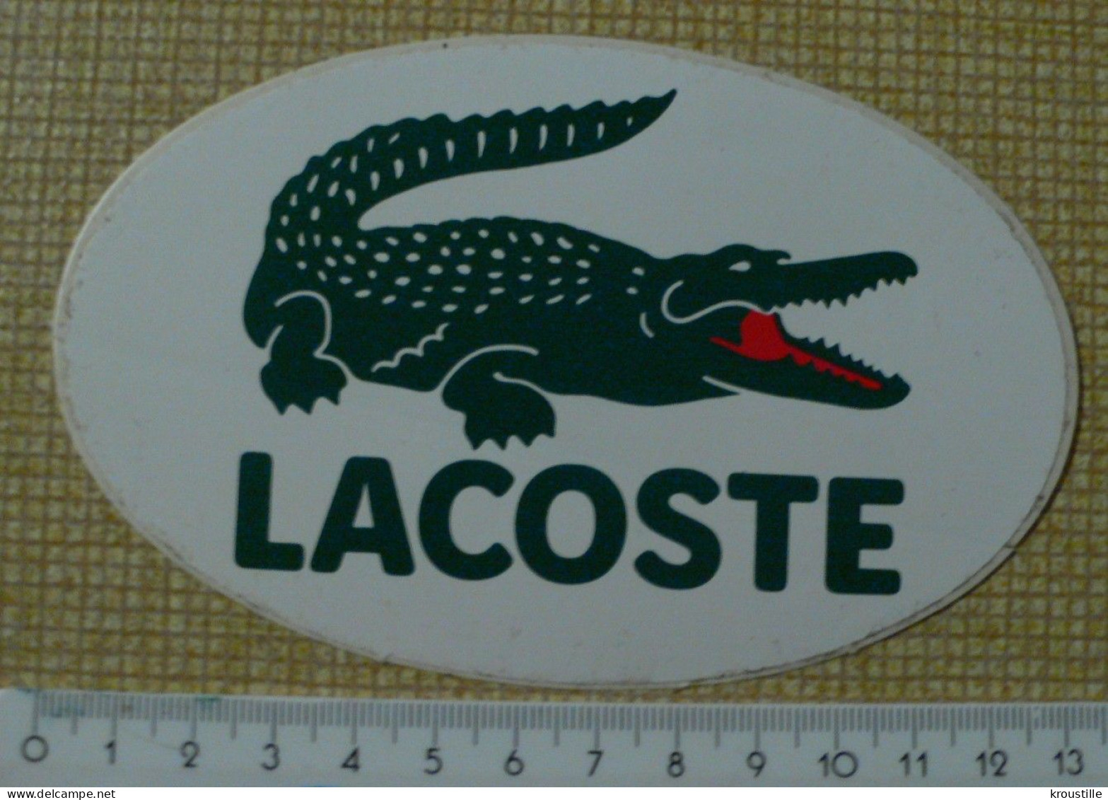 LOT DE 2 AUTOCOLLANTS LACOSTE - Stickers