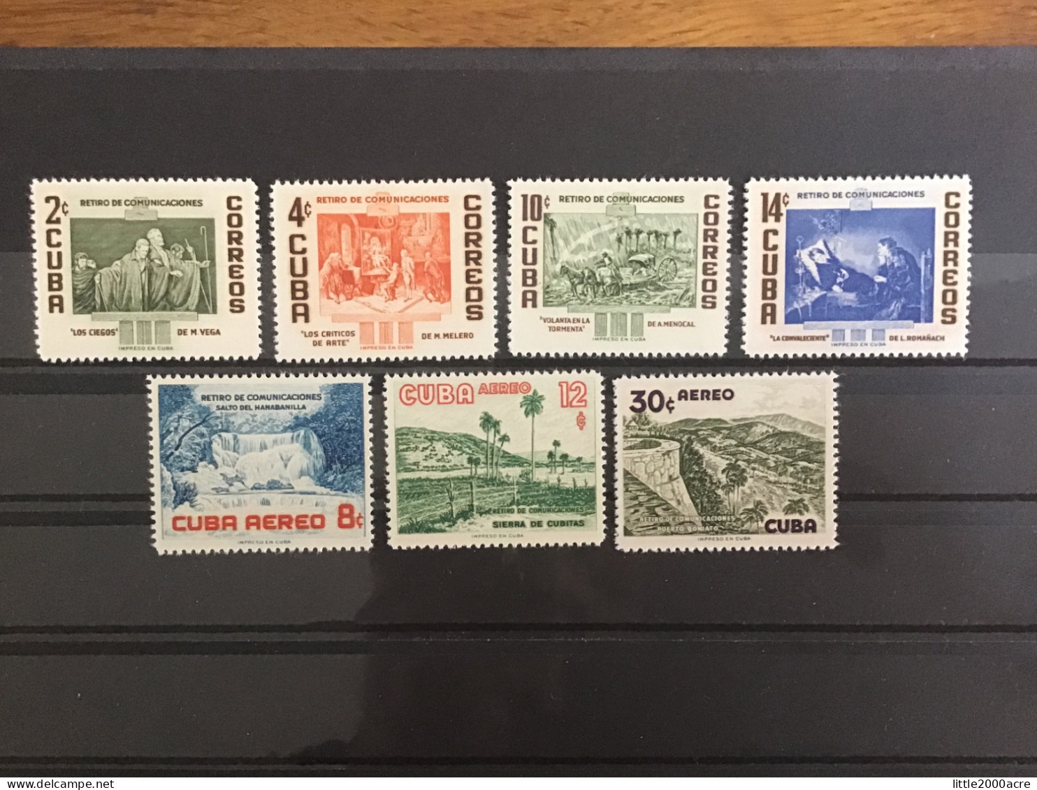 Cuba 1957 Postal Worker’s Retirement Fund Mint SG 805-11 Sc 566-9 + C153-5 Mi 520-6 - Unused Stamps