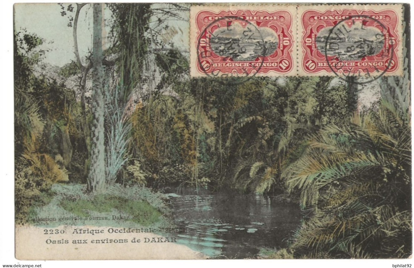 !!! CONGO, CPA DE 1912, DÉPART DE LÉOPOLDVILLE POUR IREBU (CONGO BELGE) - Covers & Documents