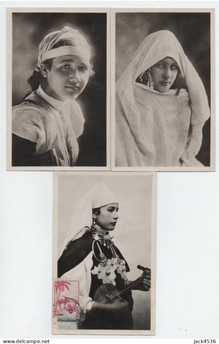 Lot De 5 Cartes Postales Anciennes - Jeunes Filles Arabes - - 5 - 99 Cartoline