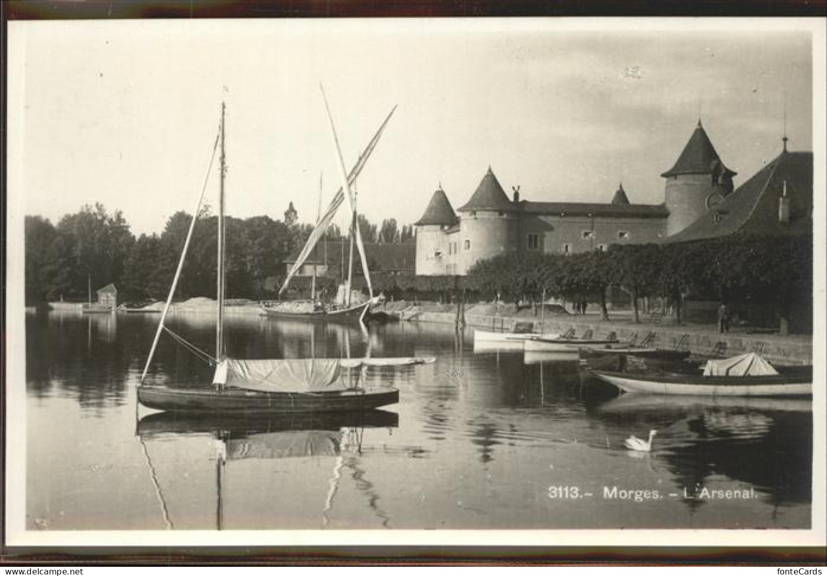 11305194 Morges L Arsenal Lac Leman Segelboot Morges - Sonstige & Ohne Zuordnung