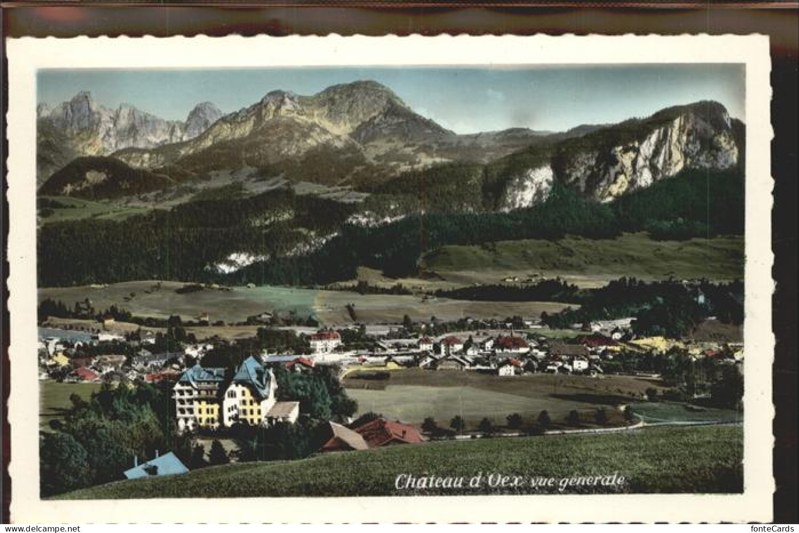 11305182 Chateau-d Oex Vue Generale Waadtlaender Alpen Chateau-d Oex - Sonstige & Ohne Zuordnung