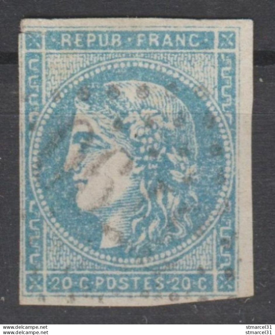 RARE Sur BORDEAUX : IMPRESSION DEPOUILLEE Ici Sur N°45C BE - 1870 Bordeaux Printing