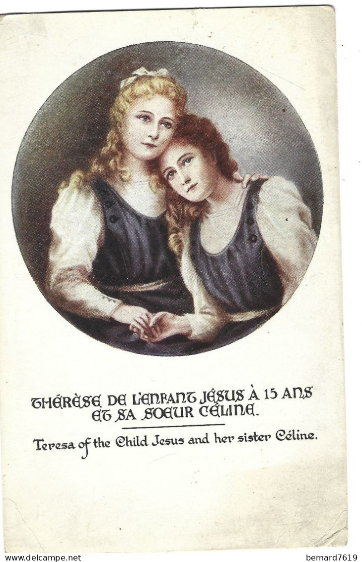Religion  - Therese De L'enfant Jesus A 4 Ans Et Sa Soeur Celine - Santi