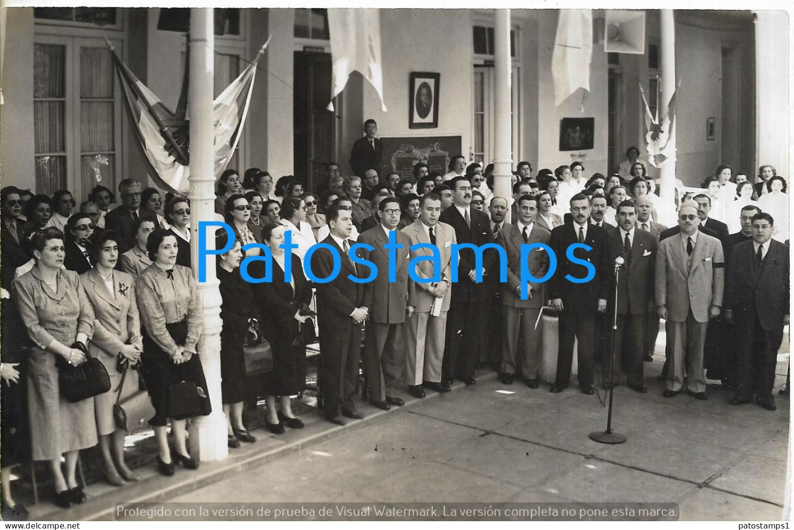 229146 ARGENTINA TUCUMAN GOBERNADOR FERNANDO RIERA 1951 & PEOPLE 18.5 X 12 CM PHOTO NO POSTCARD - Argentine