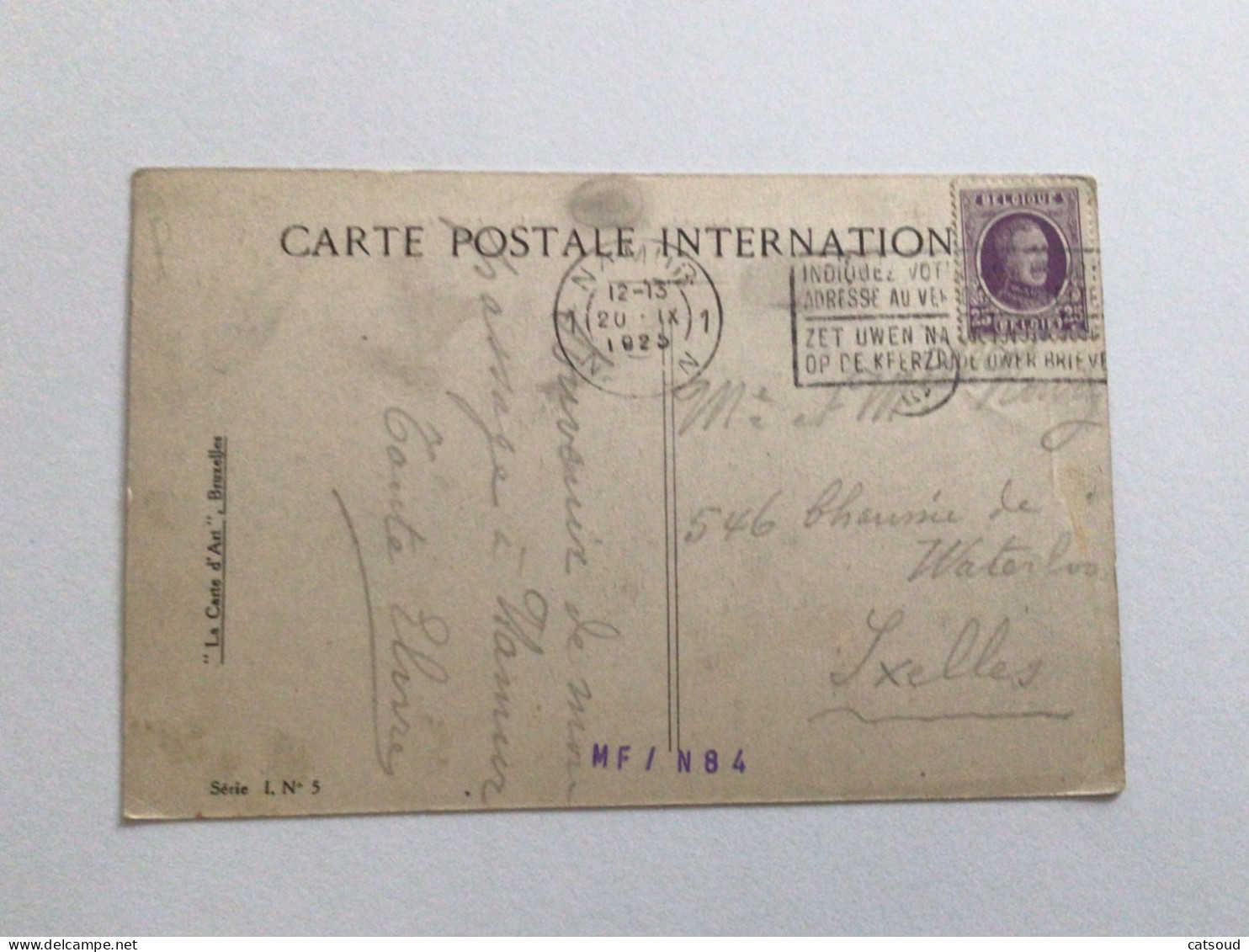 Carte Postale Ancienne (1925) Saint-Gilles Bruxelles Hôtel De Ville - St-Gilles - St-Gillis