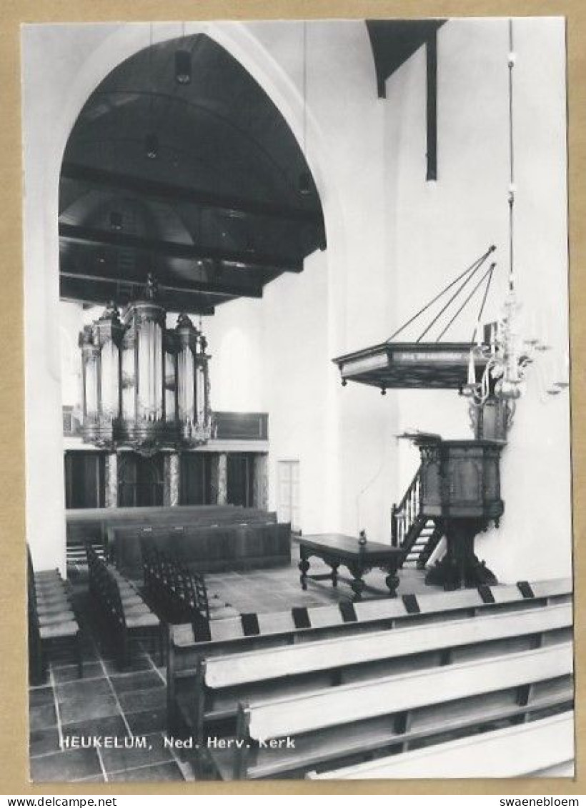 NL.- HEUKELUM. NED. HERV. KERK. ORGEL. PREEKSTOEL. ONGELOPEN. - Churches & Cathedrals