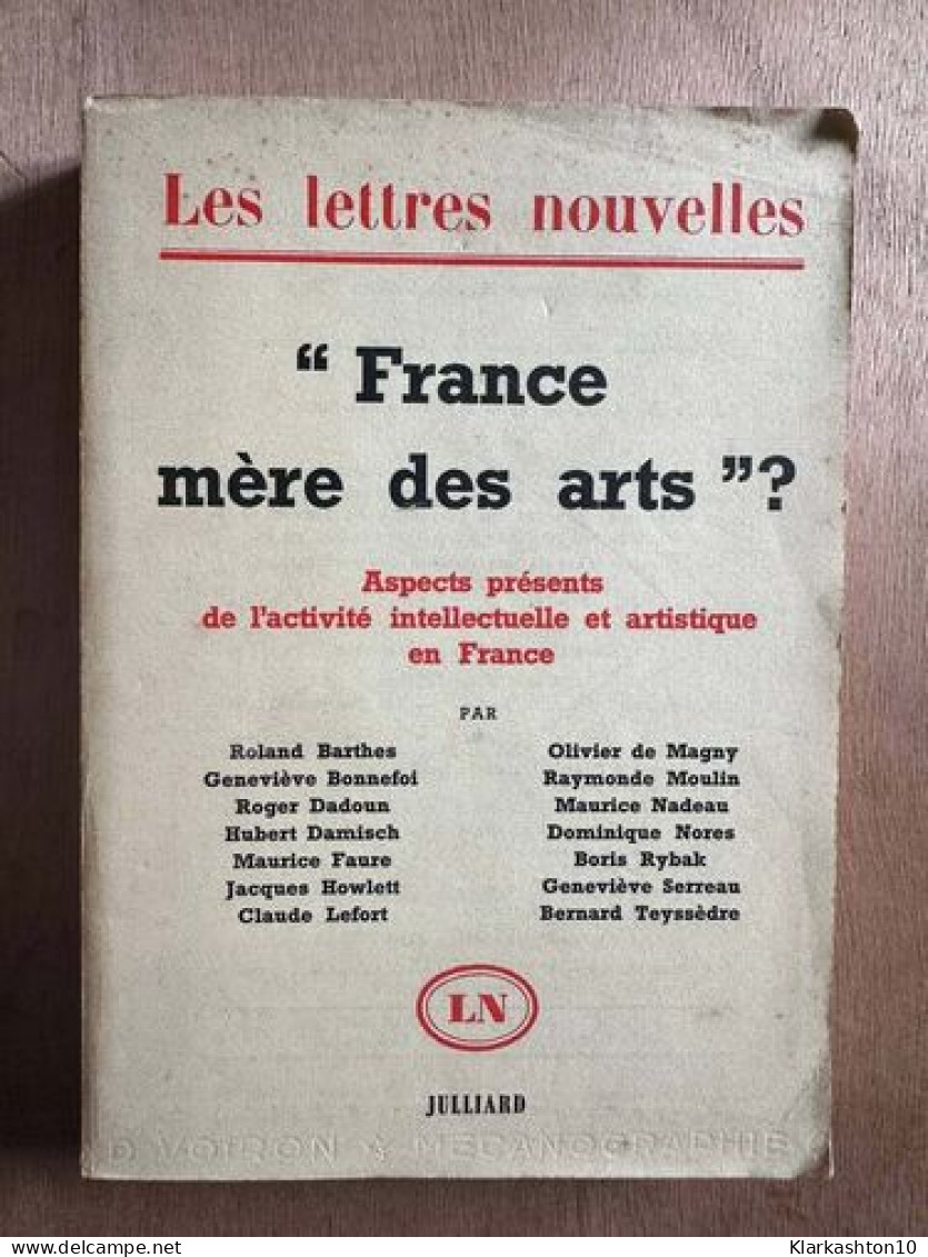 "France Mère Des Arts" - Sonstige & Ohne Zuordnung