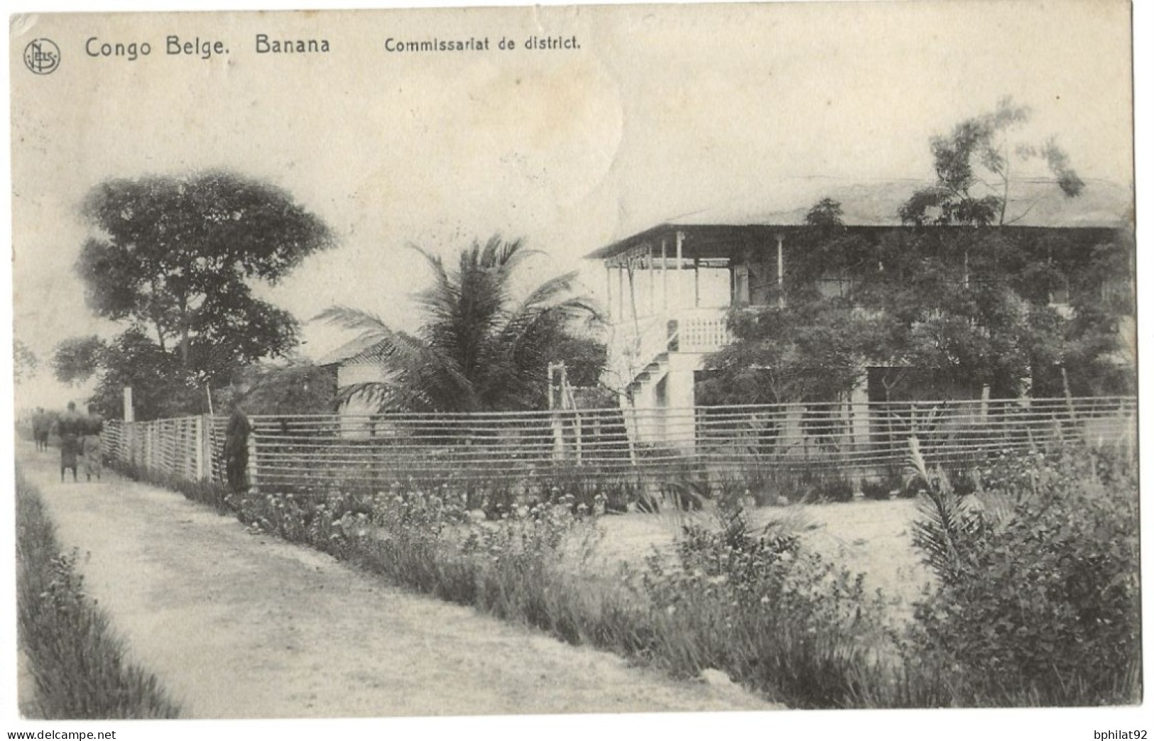 !!! CONGO, CPA DE 1913, DÉPART D'INGENDE POUR CHARLEROI (BELGIQUE) - Storia Postale