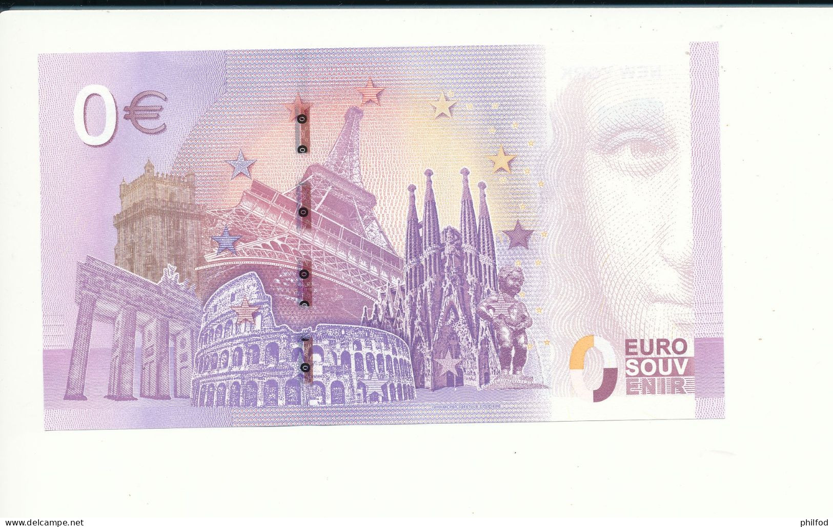 Billet Touristique  0 Euro  - NEW YORK - USAD - 2019-1  N° 2228 - Autres & Non Classés