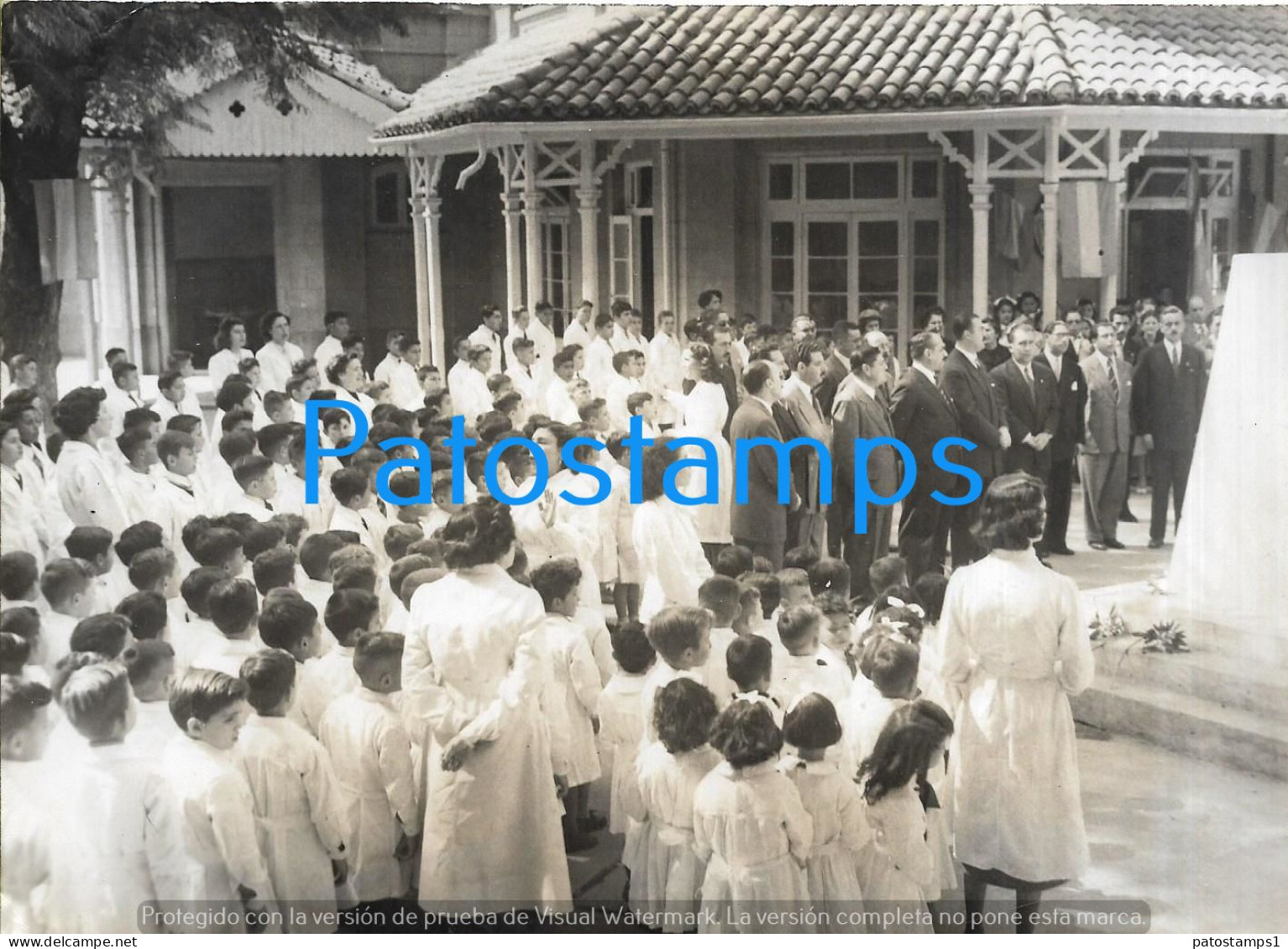 229148 ARGENTINA TUCUMAN GOBERNADOR FERNANDO RIERA 1951 SCHOOL BELGRANO ALUMNOS 18 X 13 CM PHOTO NO POSTCARD - Argentina
