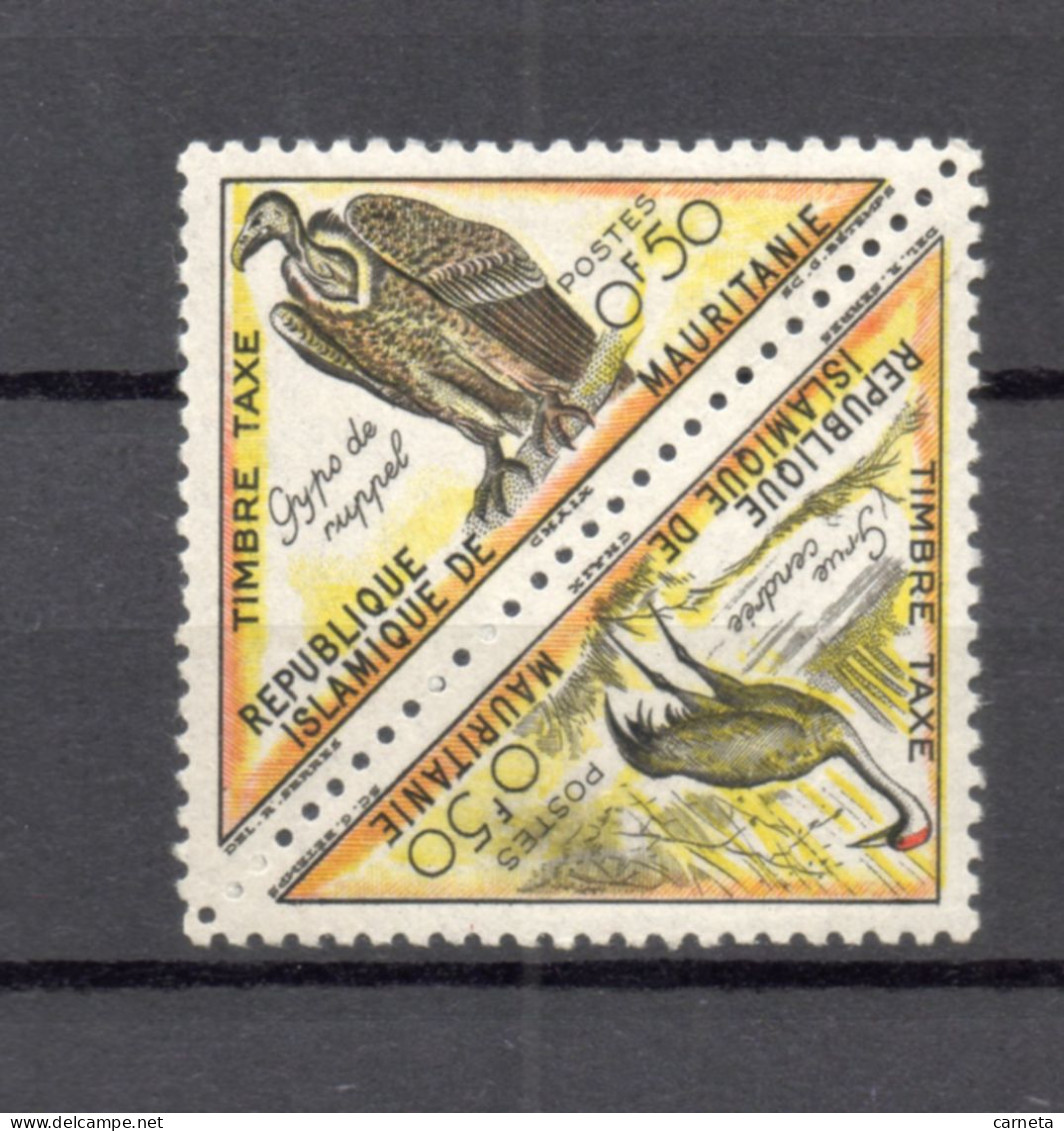 MAURITANIE  TAXE   N° 34 + 35   NEUFS SANS CHARNIERE   COTE 0.40€    OISEAUX ANIMAUX FAUNE - Mauritanie (1960-...)