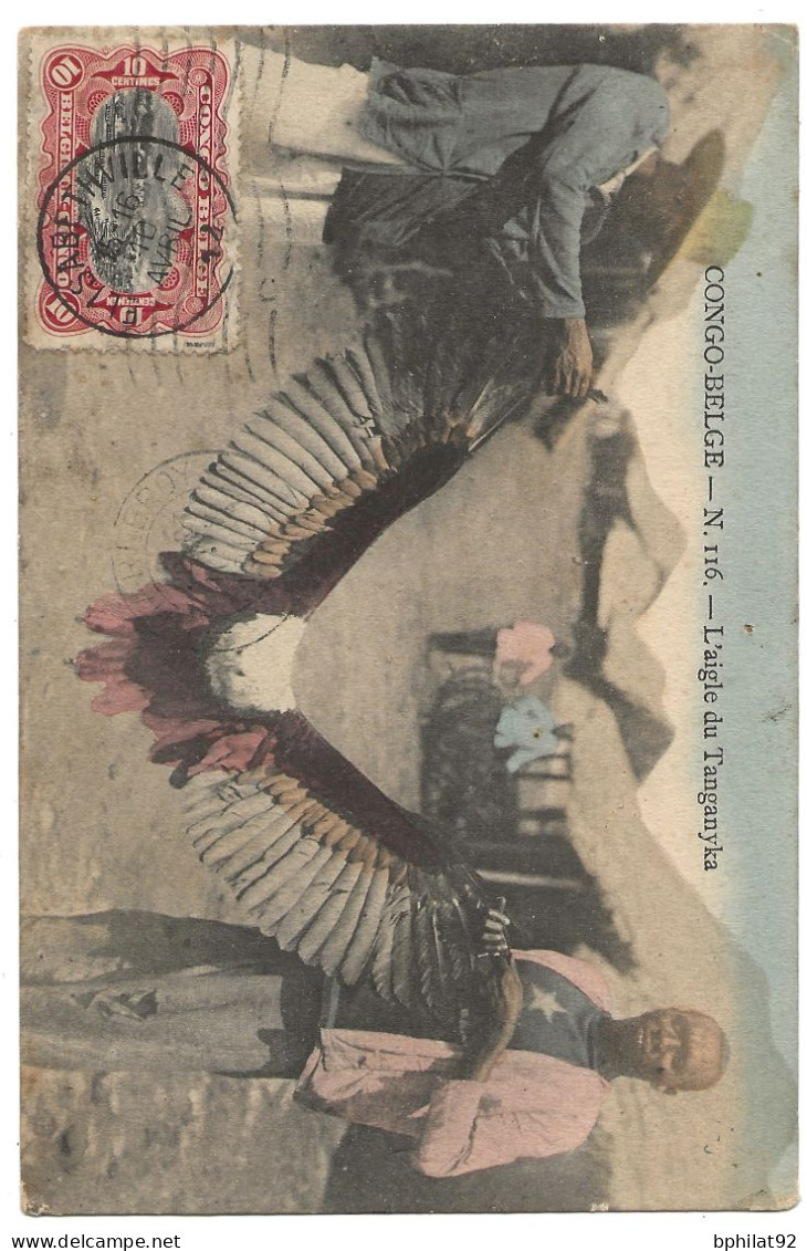 !!! CONGO, CPA DE 1912, DÉPART D'ELISABETHVILLE POUR CHARLEROI (BELGIQUE) - Brieven En Documenten