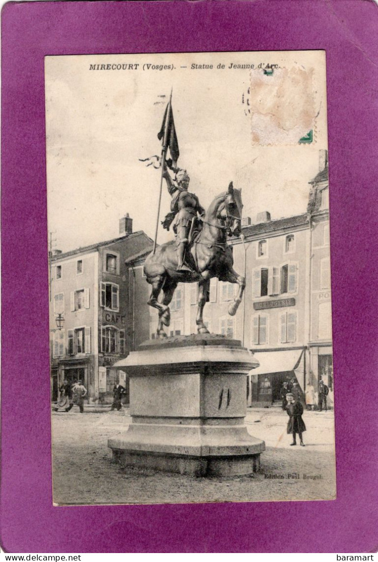 88  MIRECOURT Statue De Jeanne D'Arc  Café  Horlogerie - Mirecourt