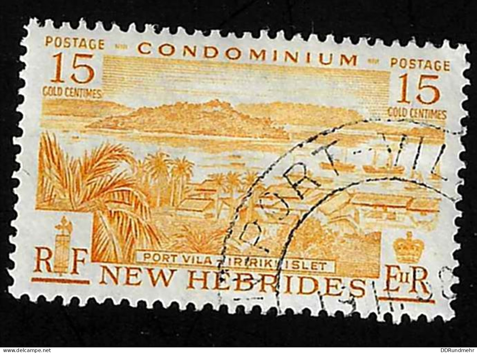 1957 Port Vila Michel NH 174 Stamp Number NH-BR 84 Yvert Et Tellier NH 188 Stanley Gibbons NH-BR 86 Used - Postage Due