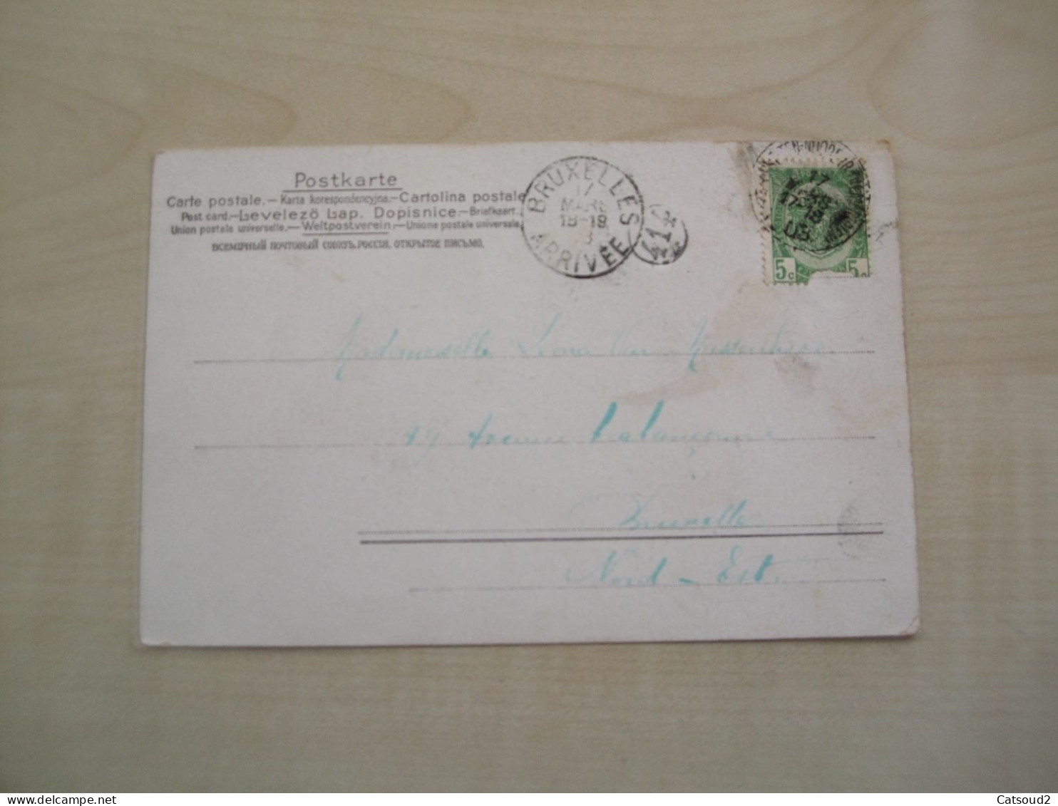 Carte Postale Ancienne 1908 JOYEUSES PÂQUES - Pâques