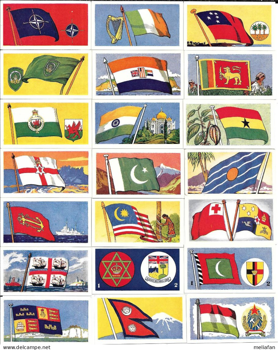 BA97 - SERIE COMPLETE 25 CARTES GOODIES - FLAGS AND EMBLEMS - DRAPEAUX ET EMBLEMES - Autres & Non Classés