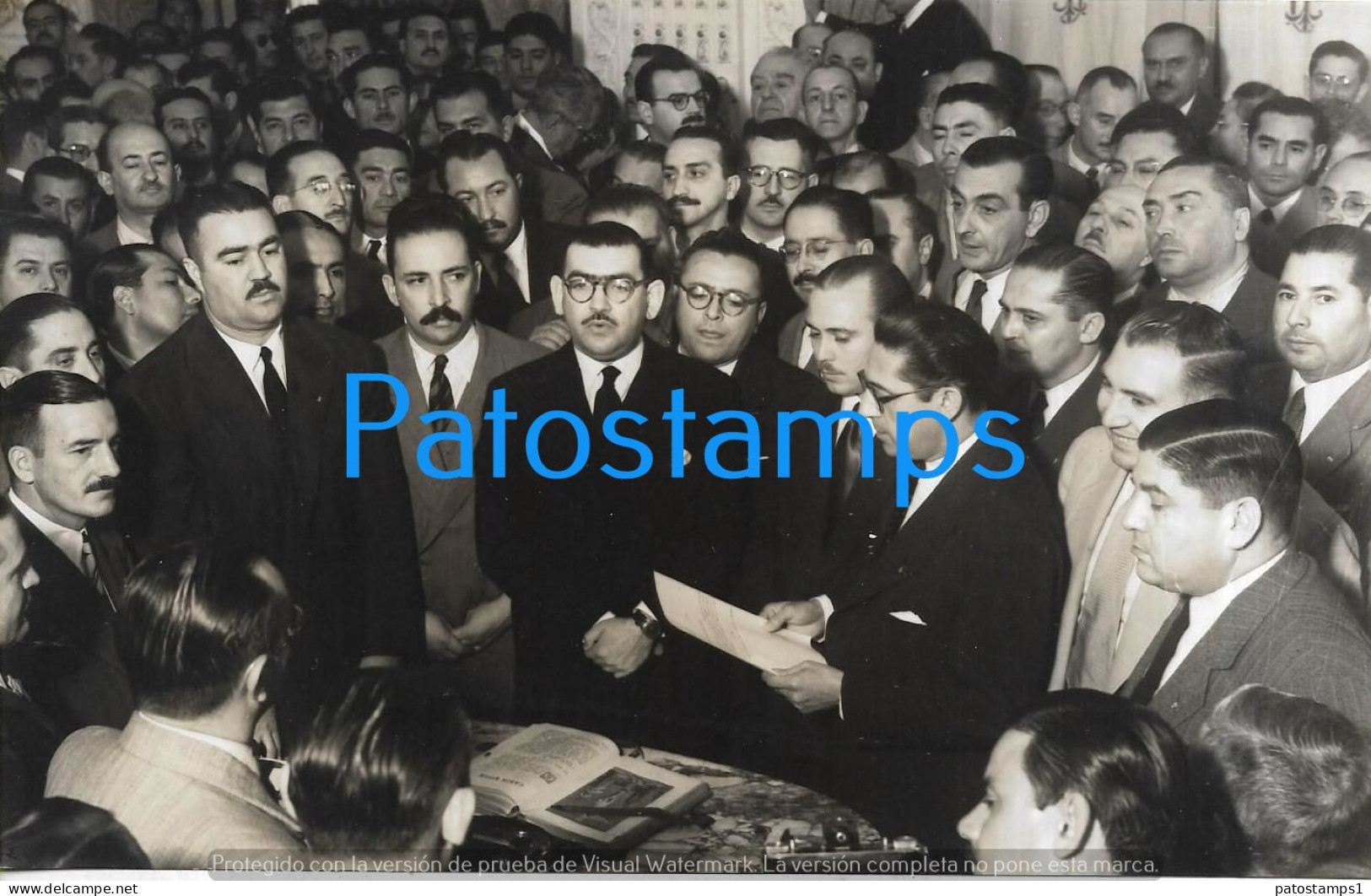 229150 ARGENTINA TUCUMAN GOBERNADOR FERNANDO RIERA 1951 POSESION MINISTRO SALUD PUBLICA 18.5 X 11.5 CM PHOTO NO POSTCARD - Argentine