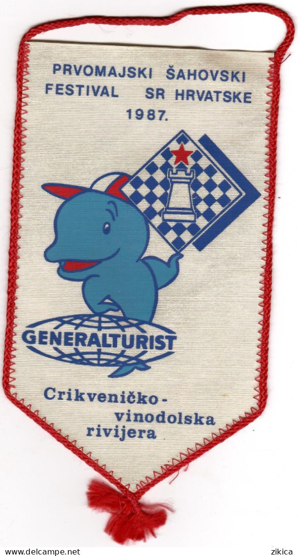 Chess Festival - Crikvenica / Vinodol, Croatia 1987,the Mascot - Dolphin - Other & Unclassified