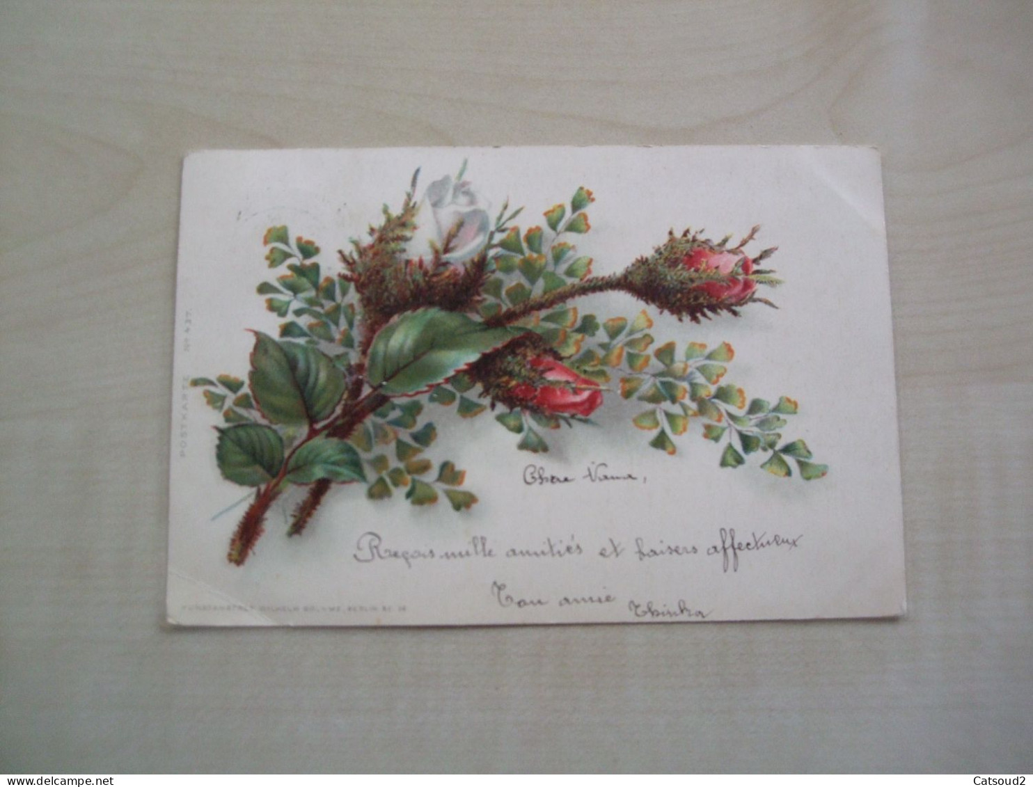 Carte Postale Ancienne 1900 ROSES - Flowers