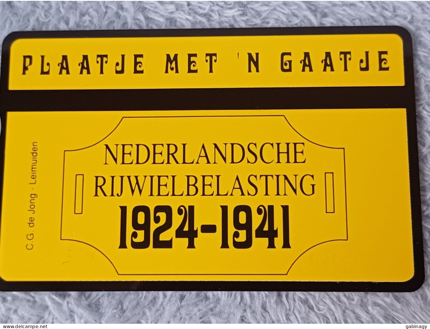NETHERLANDS - RCZ380 - Plaatje Met 'N Gaatje - 1.000EX. - Private