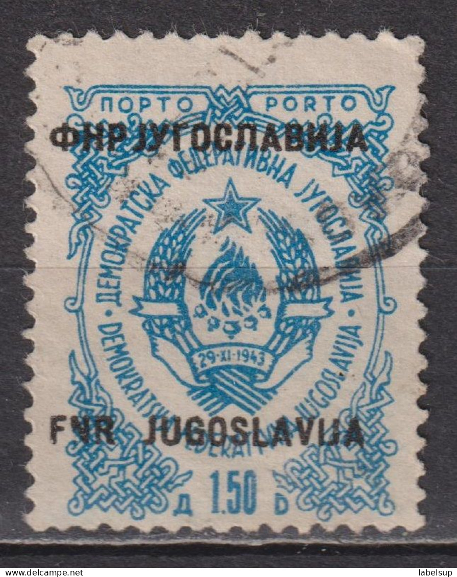 Timbre Oblitéré De Yougoslavie   De 1945 YT T99 MI P85 Timbre Taxe - Used Stamps
