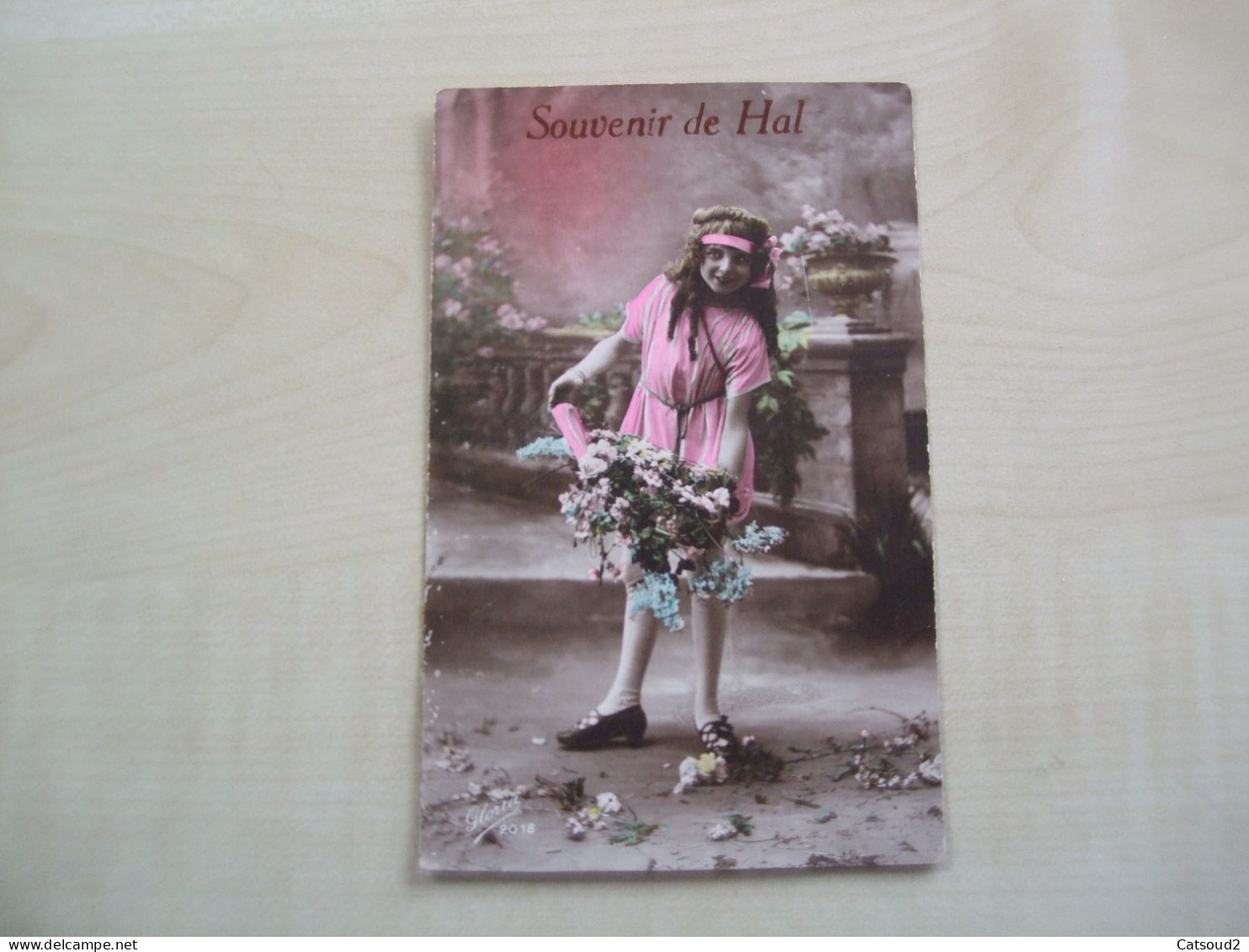 Carte Postale Ancienne 1921 SOUVENIR DE HAL - Scherenschnitt - Silhouette