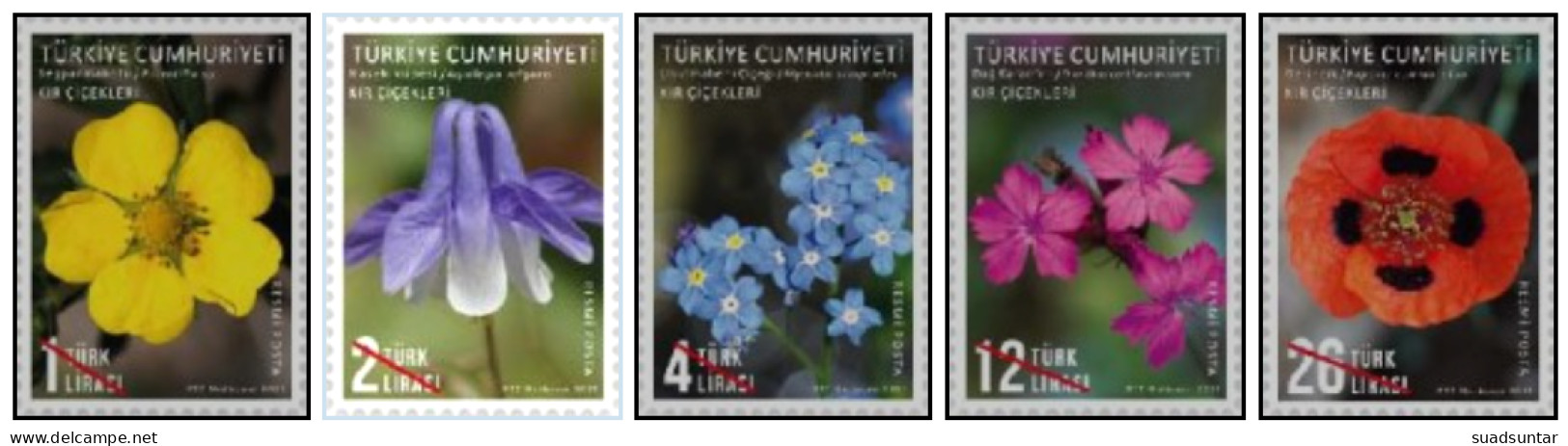 2021  Wildblumen  Official Stamps MNH - Dienstmarken