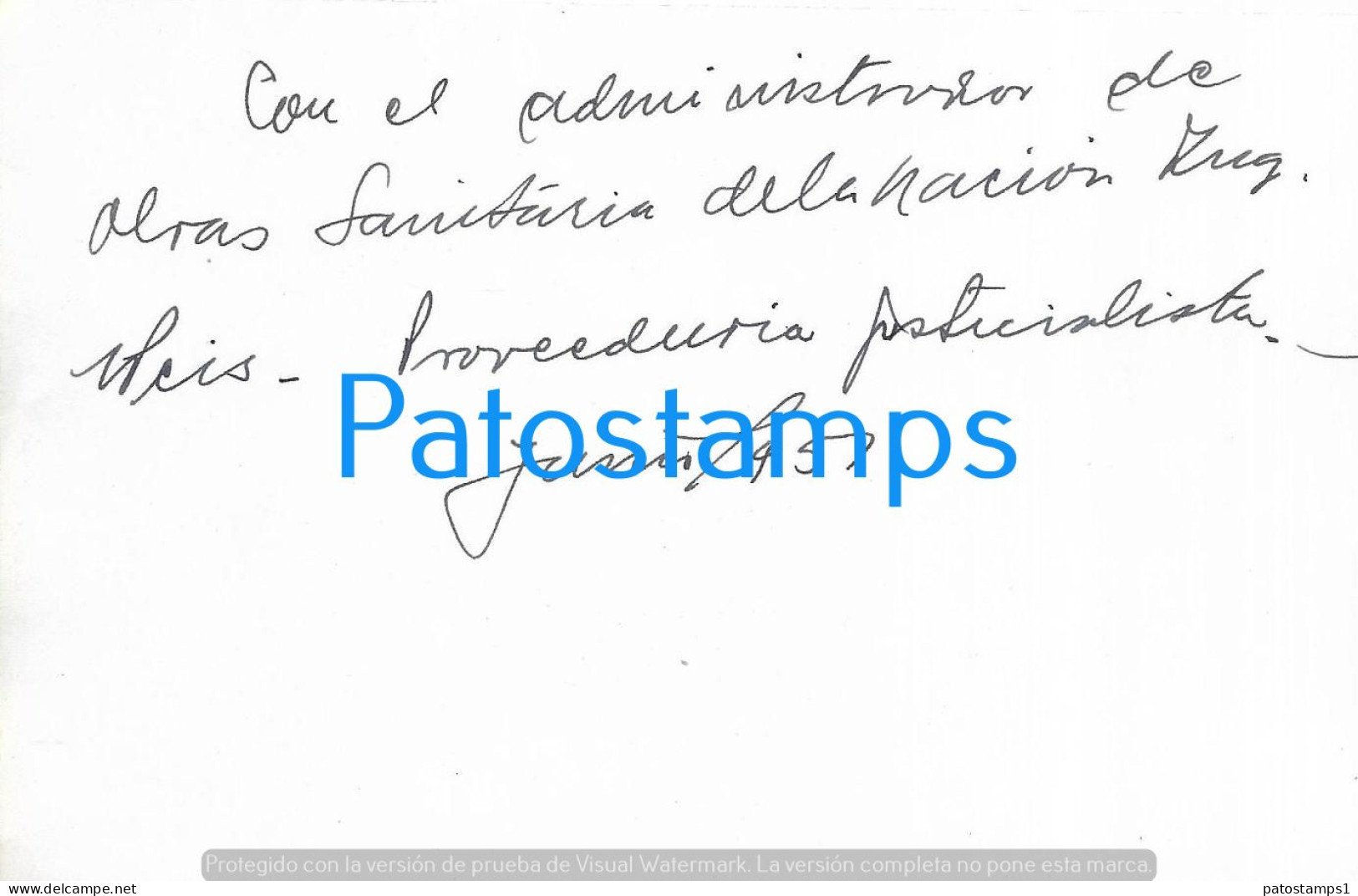 229154 ARGENTINA TUCUMAN GOBERNADOR FERNANDO RIERA 1951 ADMINISTRACION OBRAS SANITARIAS 18.5 X 11.5 PHOTO NO POSTCARD - Argentinië