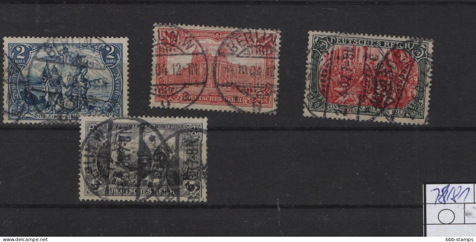 Deutsches Reich  Michel Kat.Nr. 78/81 - Used Stamps