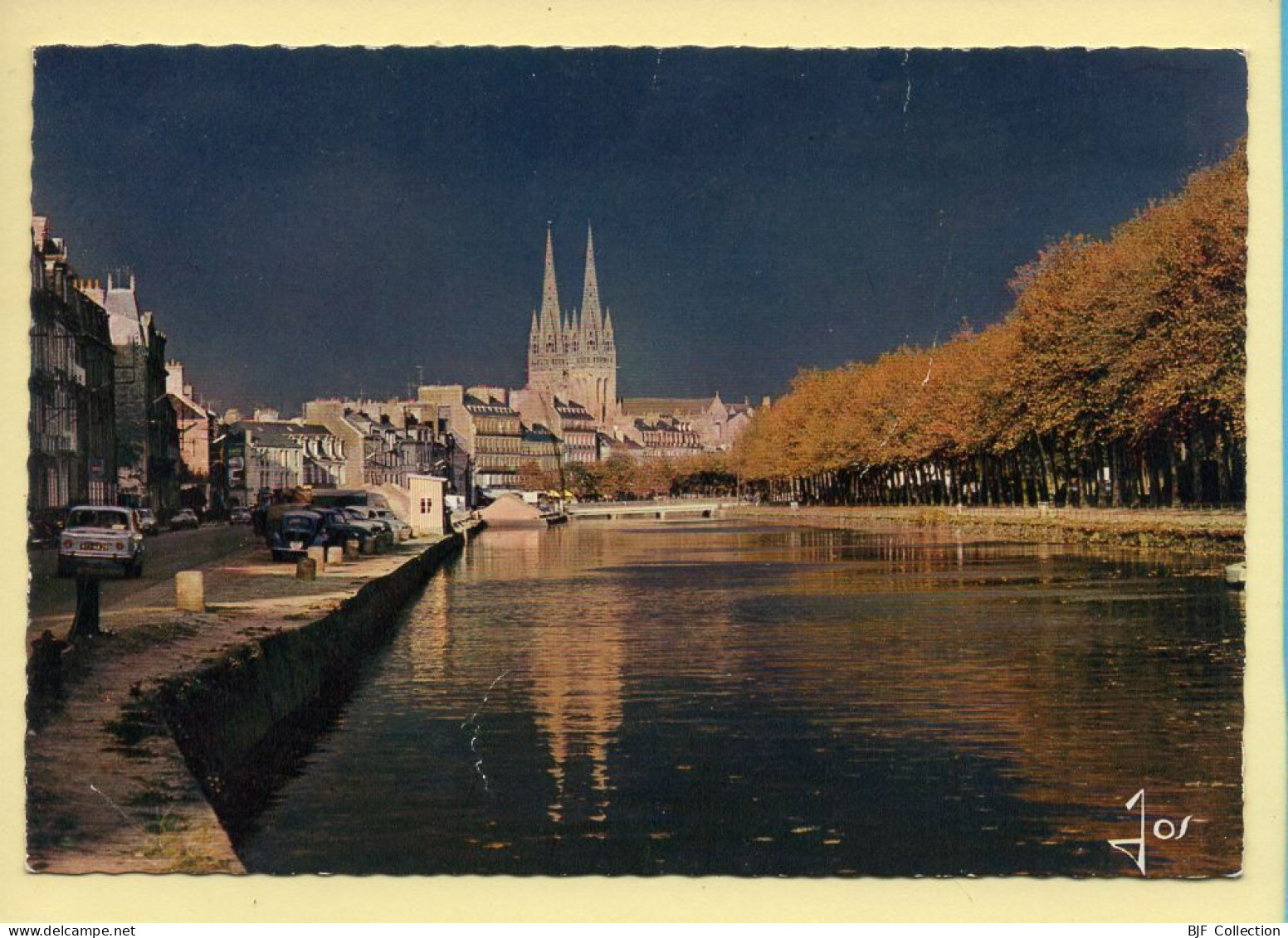 29. QUIMPER – Les Quais De L'Odet Et Le Nouveau Pont Au Crépuscule / CPSM (voir Scan Recto/verso) - Quimper