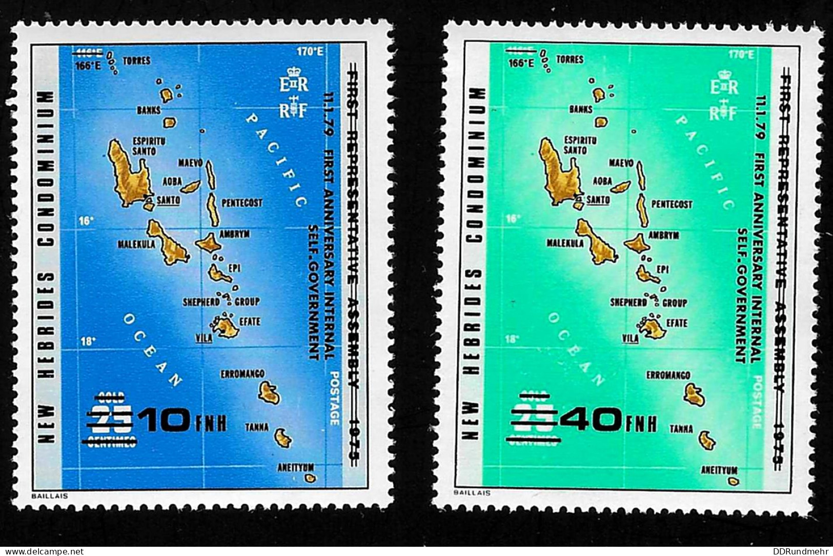 1979 Map  Michel NH 527 - 528 Stamp Number NH-BR 263 - 264 Yvert Et Tellier NH 551 - 552 Xx MNH - Strafport