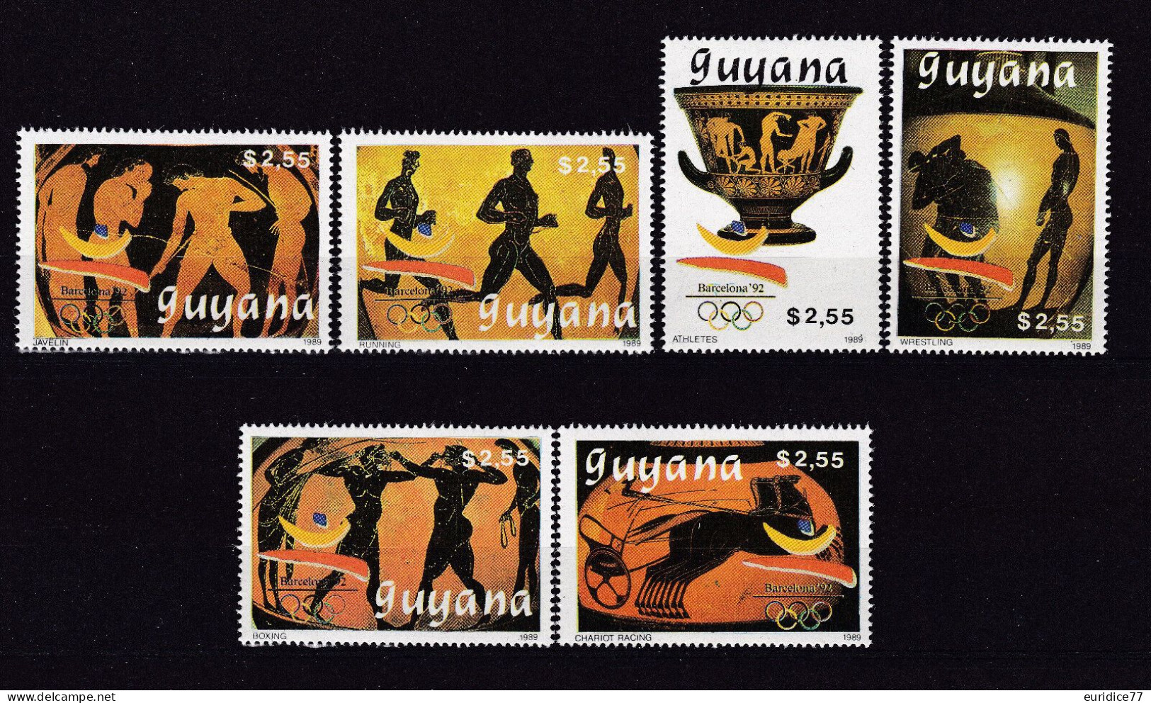 Guyana 1987 - Olympic Games Barcelona 92 Gold Mnh** - Ete 1992: Barcelone