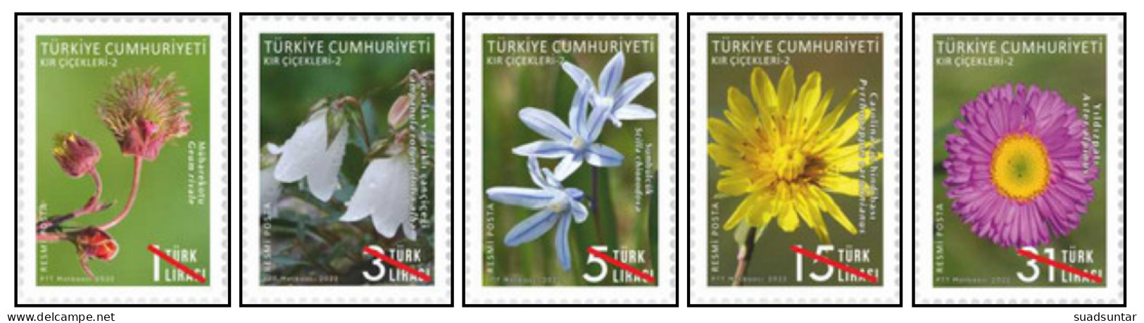 2022  Wildfowers  Official Stamps MNH - Timbres De Service