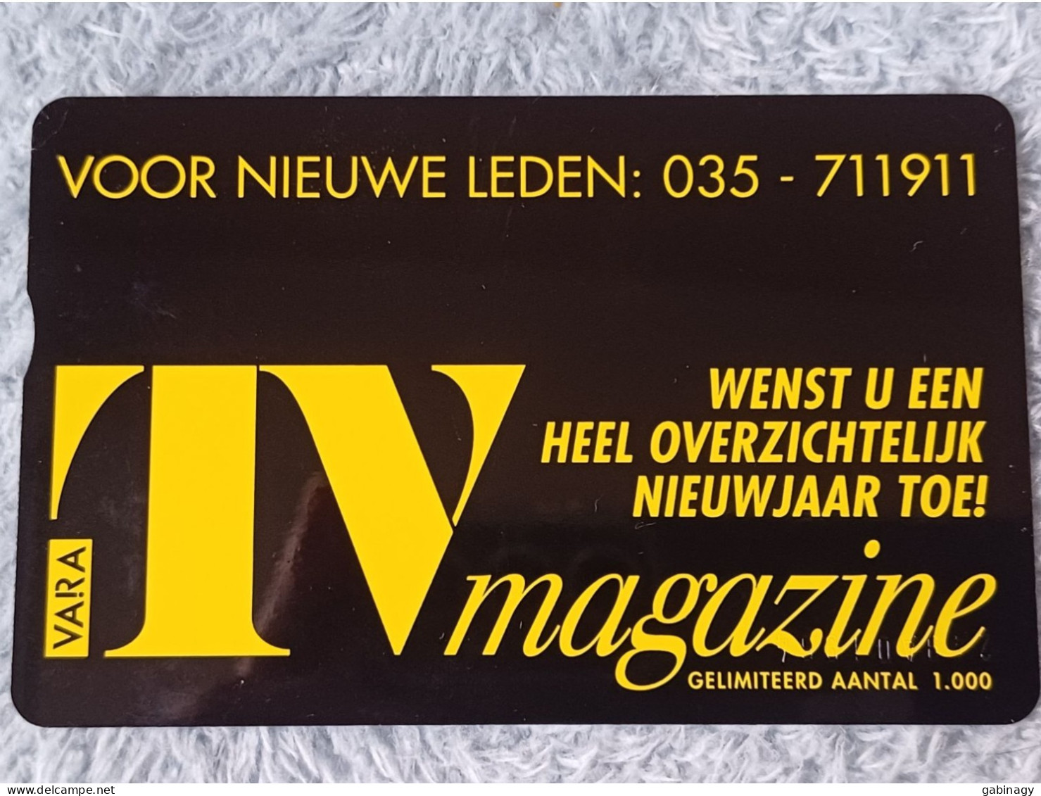NETHERLANDS - RCZ429 - Vara Tv Magazine (Yellow) - 1.000EX. - Privées