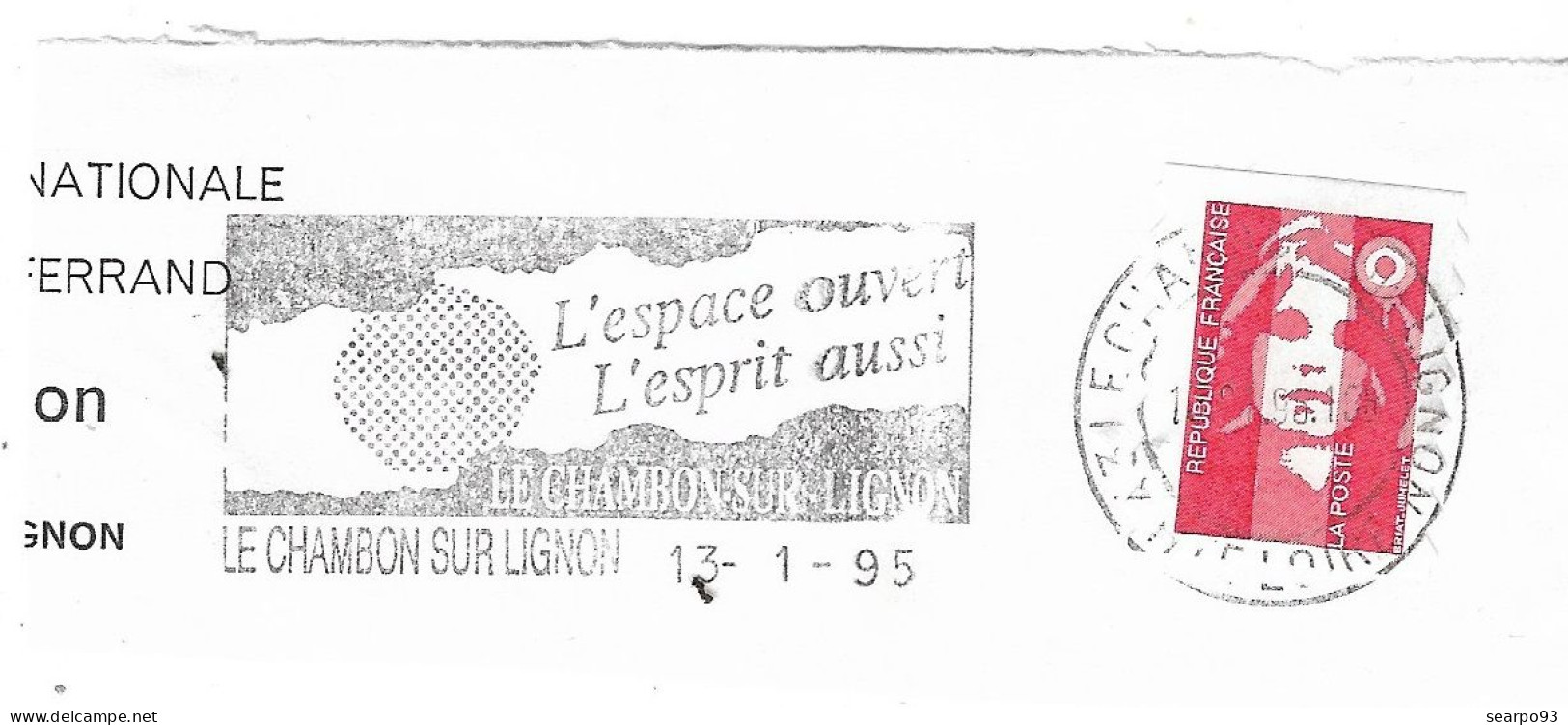 FRANCE. POSTMARK. LE CHAMBON SUR LIGNON. 1995 - 1961-....