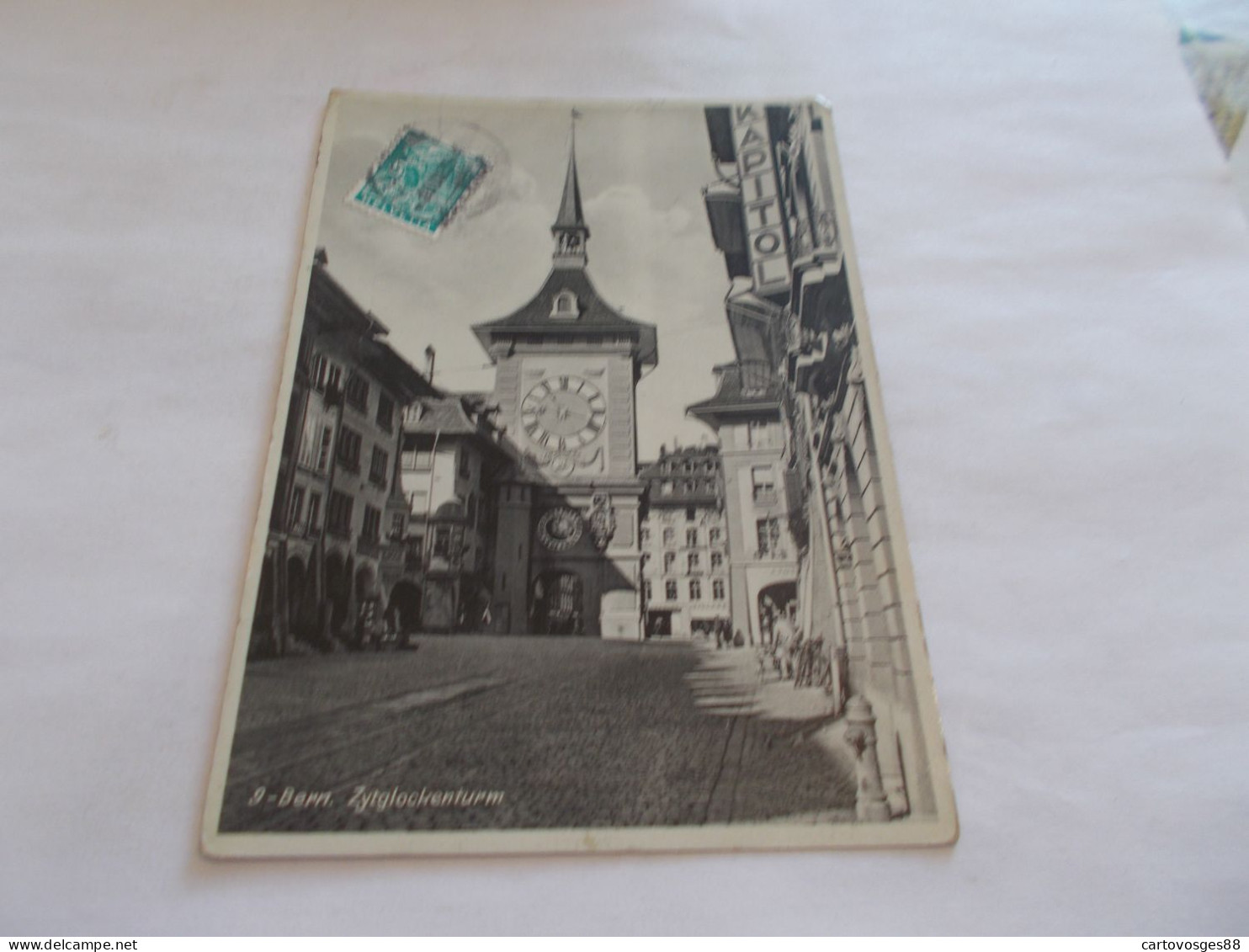 BERNE BERN ( SUISSE SWITZERLAND ) ZYTGLOCKENTURM  VUE ANIMEES  COMMERCE KAPITOL 1935 - Berne