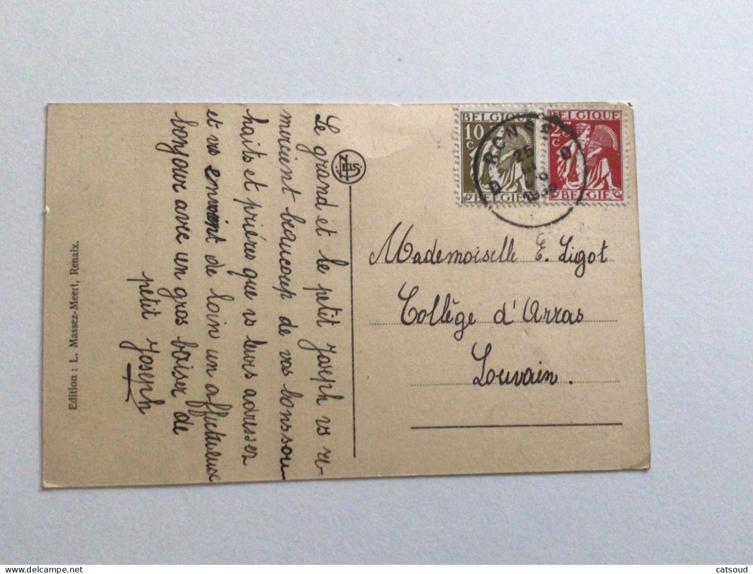 Carte Postale Ancienne (1933) Renaix Montagne De La Cruche Le Château De M. Malander - Renaix - Ronse